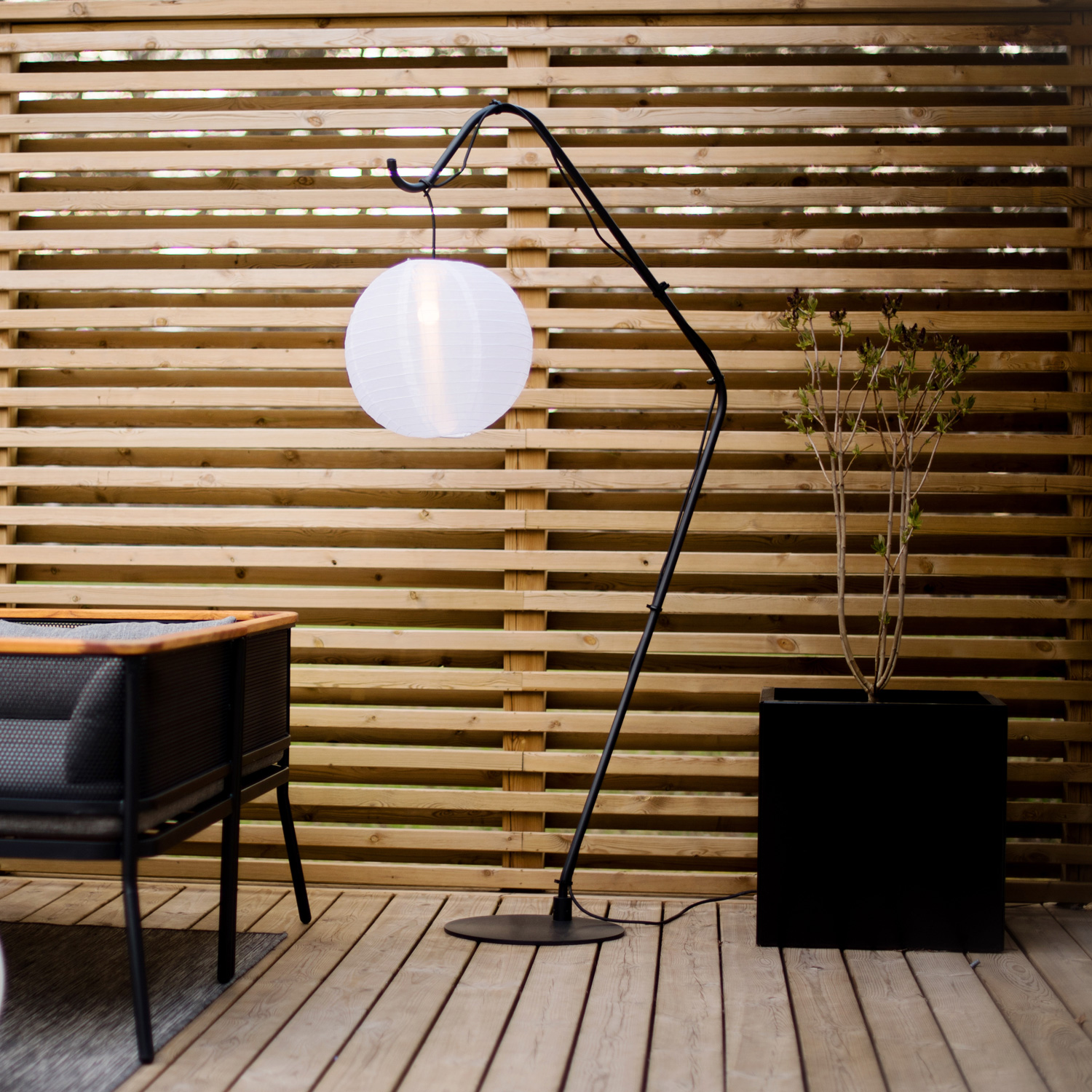 Kabel mit E27 Lampenfassung -  für Lampenschirme/Hängeleuchten - für Innen/Außen - 5m - schwarz