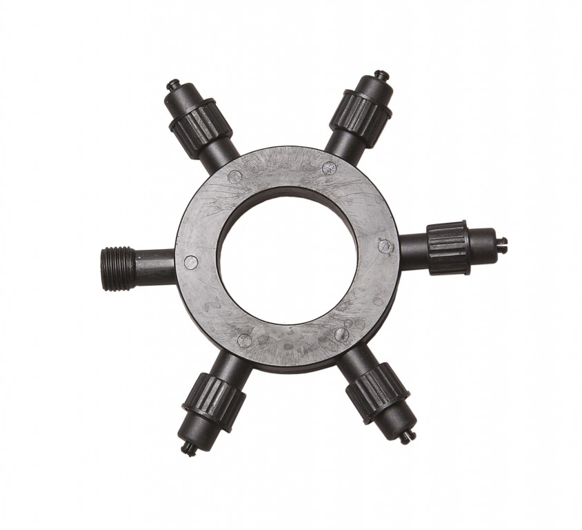 System LED Black | Verteiler | koppelbar | exkl. Trafo | 5-fach | Ring