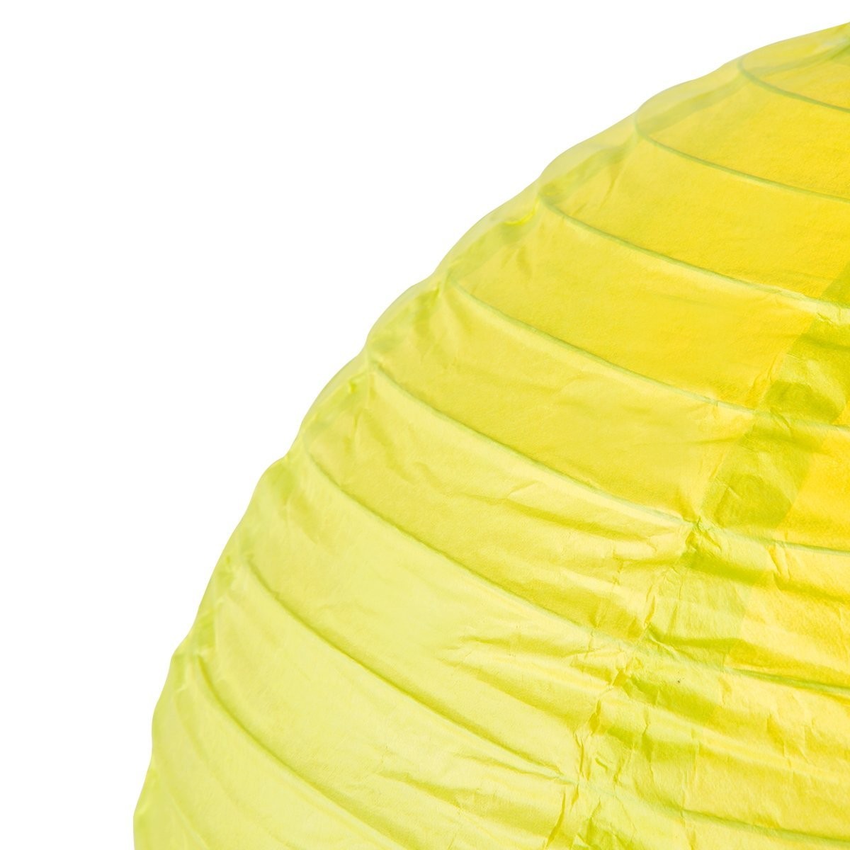 Lampion aus Papier - gelbgrün - 40cm - für E27 Hängefassungen oder Lichterketten
