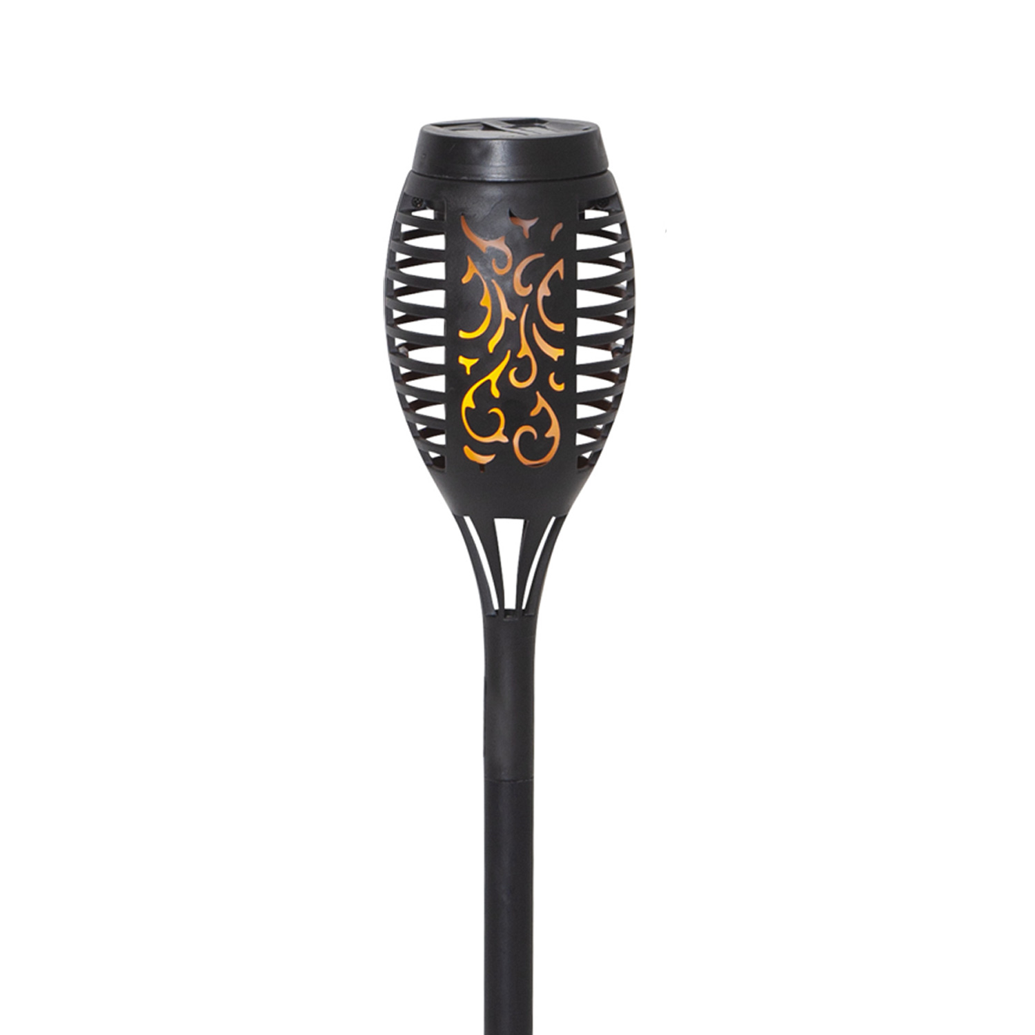 LED Solar Fackel FLAME - Gartenfackel - simulierter Flammeneffekt - H: 40cm - Lichtsensor - 1 Stück