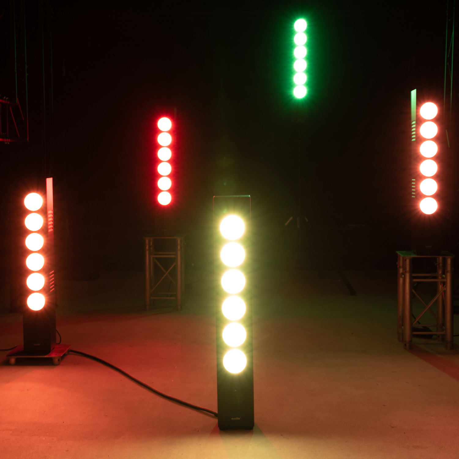 LED Lichtsäule Lichtorgel - high Power 6x 30W COB - DMX - inkl. Fernbedienung - Partyraumbeleuchtung LED Lichtsäule Lichtorgel - high Power 6x 30W COB - DMX - inkl. Fernbedienung - Partyraumbeleuchtung
