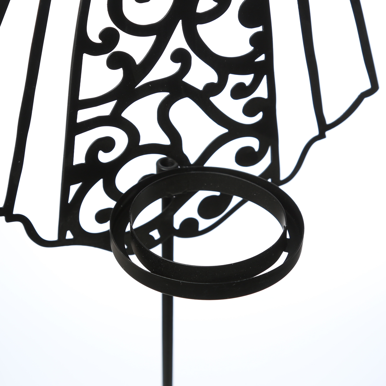 LED Grablicht Engel mit LED Kerze - Gartenfigur - H: 56cm - Timer - bis zu 2500 Stunden