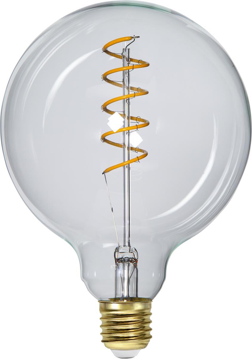 Leuchtmittel | LED | Filament | SPIRAL | E27 | Dimmbar | Kugel | Ø125mm | Amber Glas