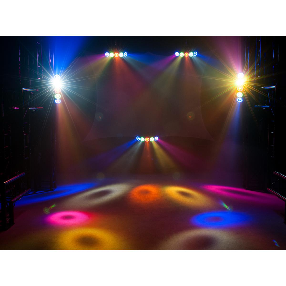 LED Hybrid Strahleneffekt - vollwertiger Party Lichteffekt mit Farben und Strahlen