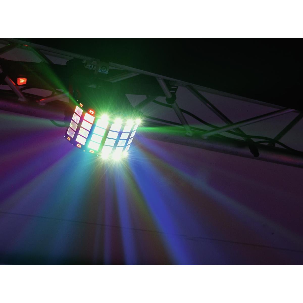 PARTY Strahleneffekt - bewegte Show mit Stroboskopeffekt - Automatikbetrieb - Mini D-6
