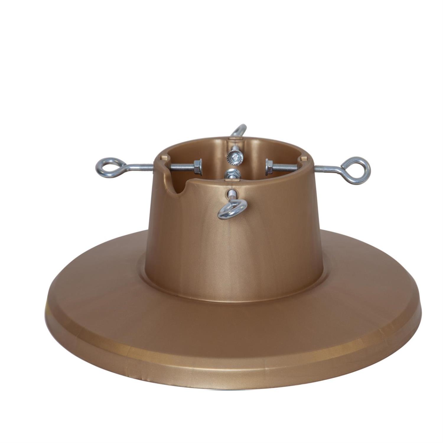 B-Ware Christbaumständer LARS - Stammdurchmesser 3,5-10,5cm - Höhe bis 2,1m - Wassertank 1,6L - gold