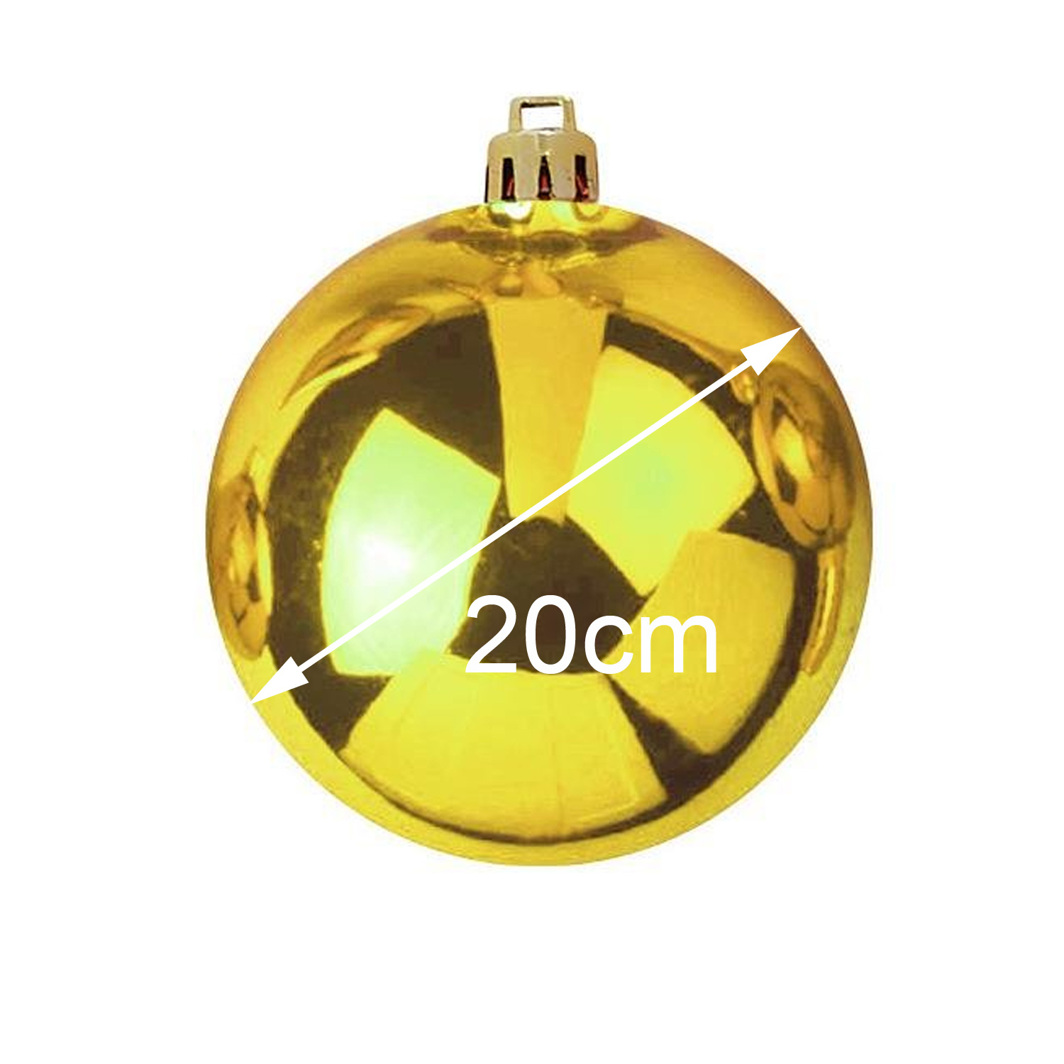 XL Dekokugel - Baumkugel - gold glänzend - Innen&Außen - robustes Polyethylen