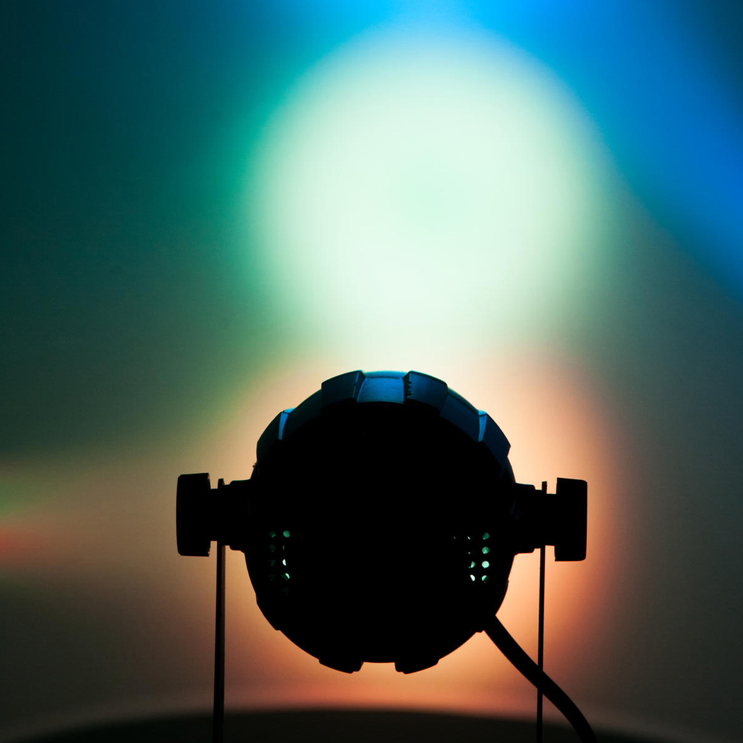 Spiegelkugel Komplettset 30cm mit Motor, 5W LED Pinspot (RGBW) und Montagematerial PREMIUM