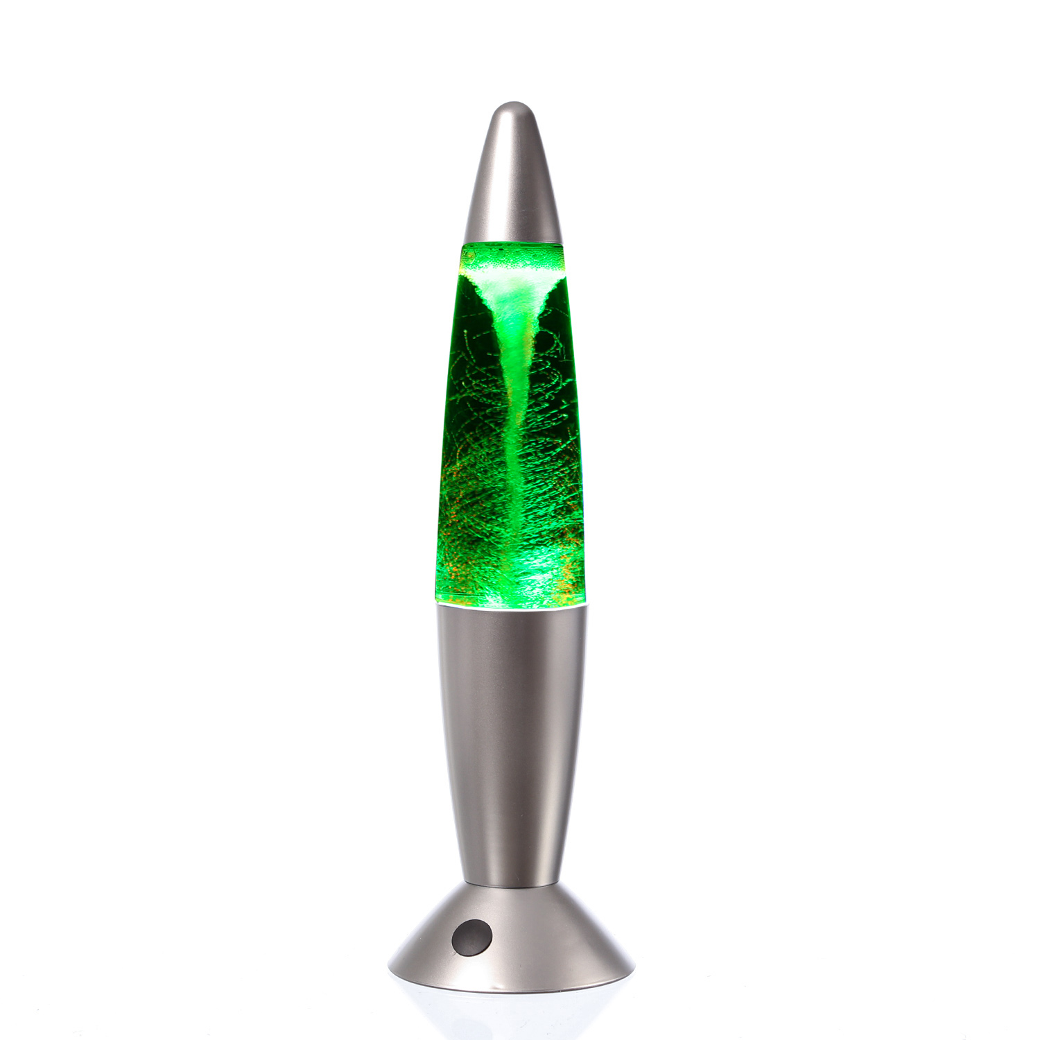 ROCKET LAMP - Lavampe - TORNADO RGB - Touchsensor - H: 36cm - silber - Wirbelnde Schneeflocken