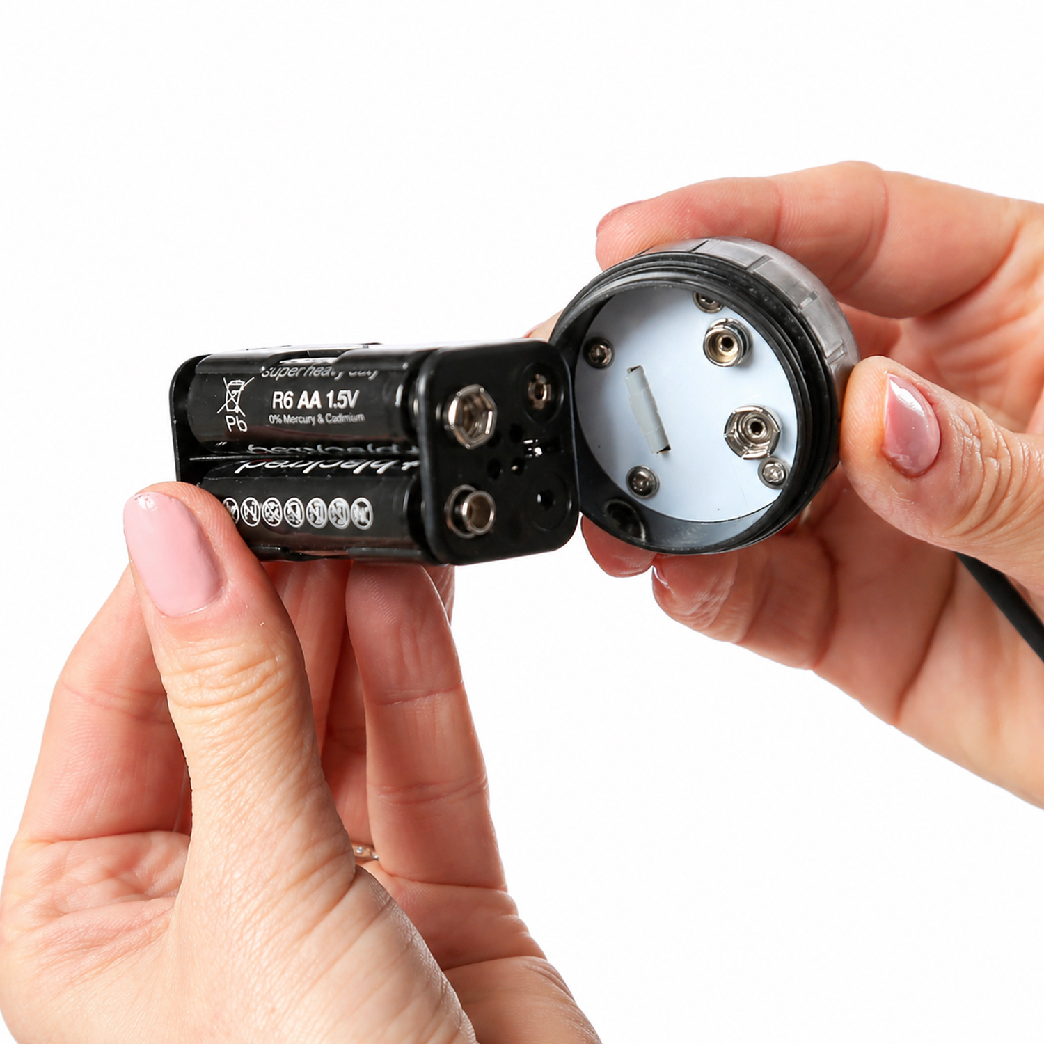 LED Hängeleuchte - Lampenschirm aus Kunststoffseil - D: 24,5cm - Batterie - Timer - outdoor