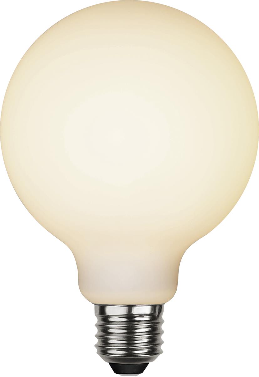 LED DEKO Leuchtmittel G95 - OPAL - soft-touch - E27 - D: 95mm - 5W - 2600K - 400lm - dimmbar