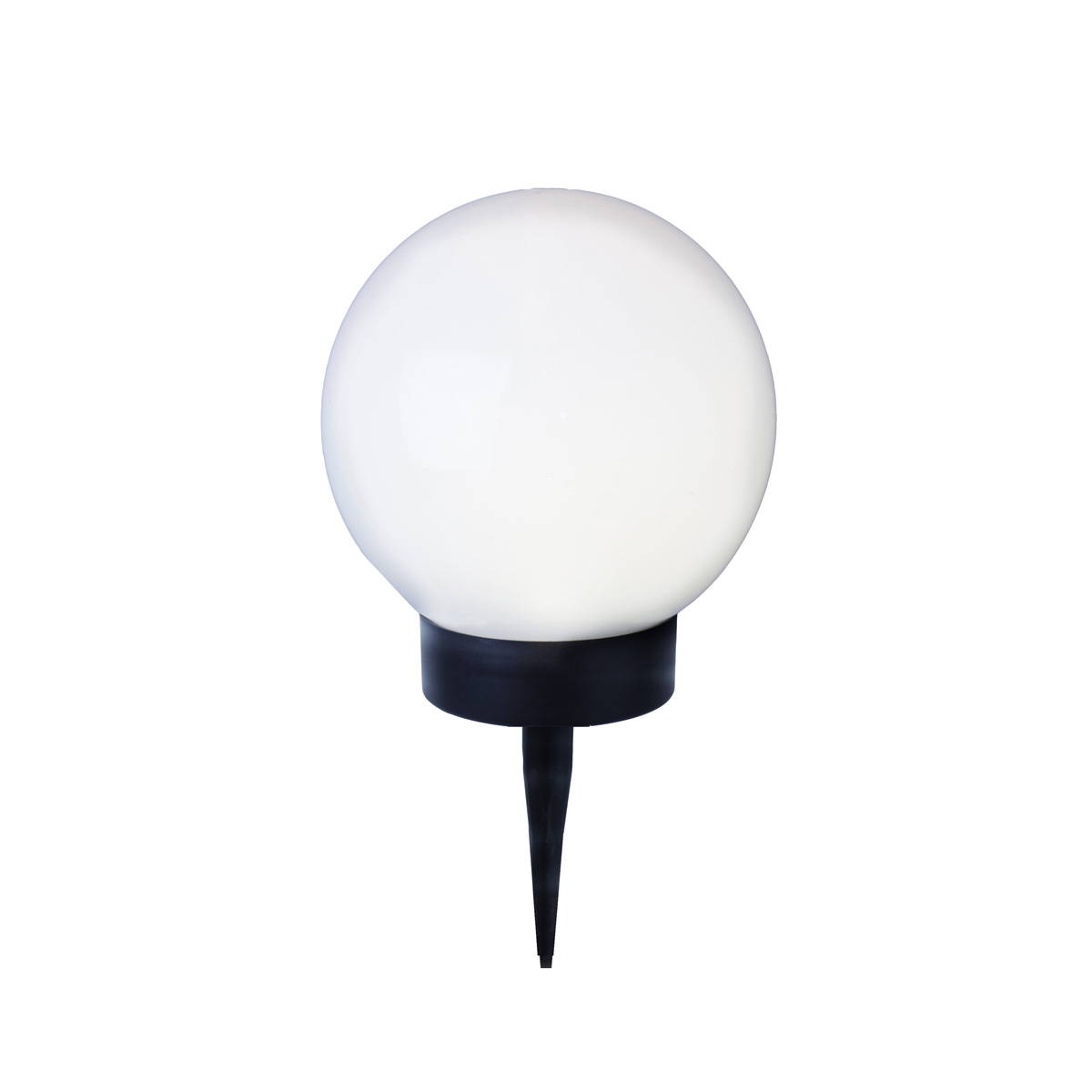 LED Solar Gartenkugel "Globus" - Erdspieß - H: 32cm, D: 15cm - warmweiße LED