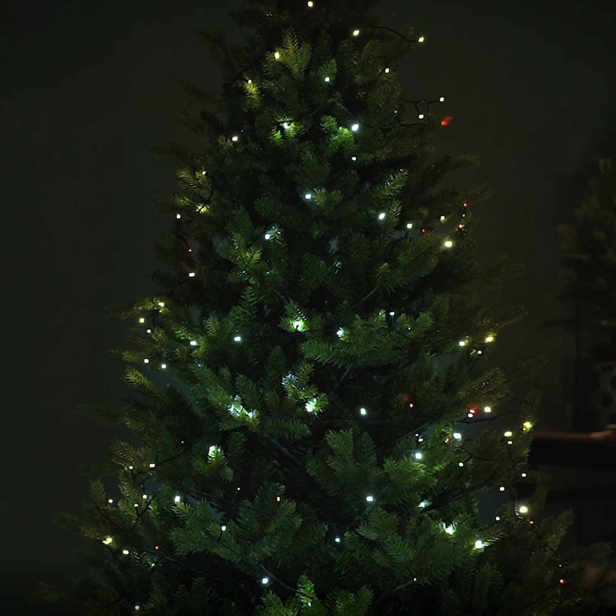 LED Lichterkette - 100 warmweiße und farbwechselnde LED - Fernbedienung - Timer - L: 9,9m