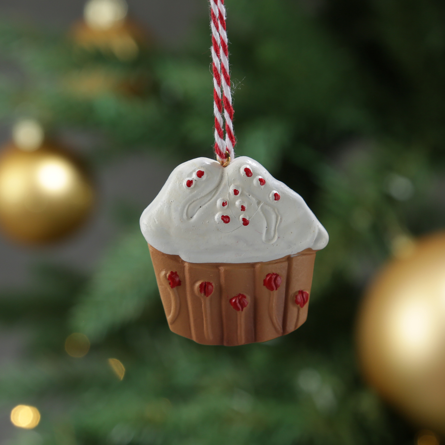 Christbaumschmuck Weihnachtsbaeckerei - 12 verschiedene Baumhaenger - Polyresin - 12er Set