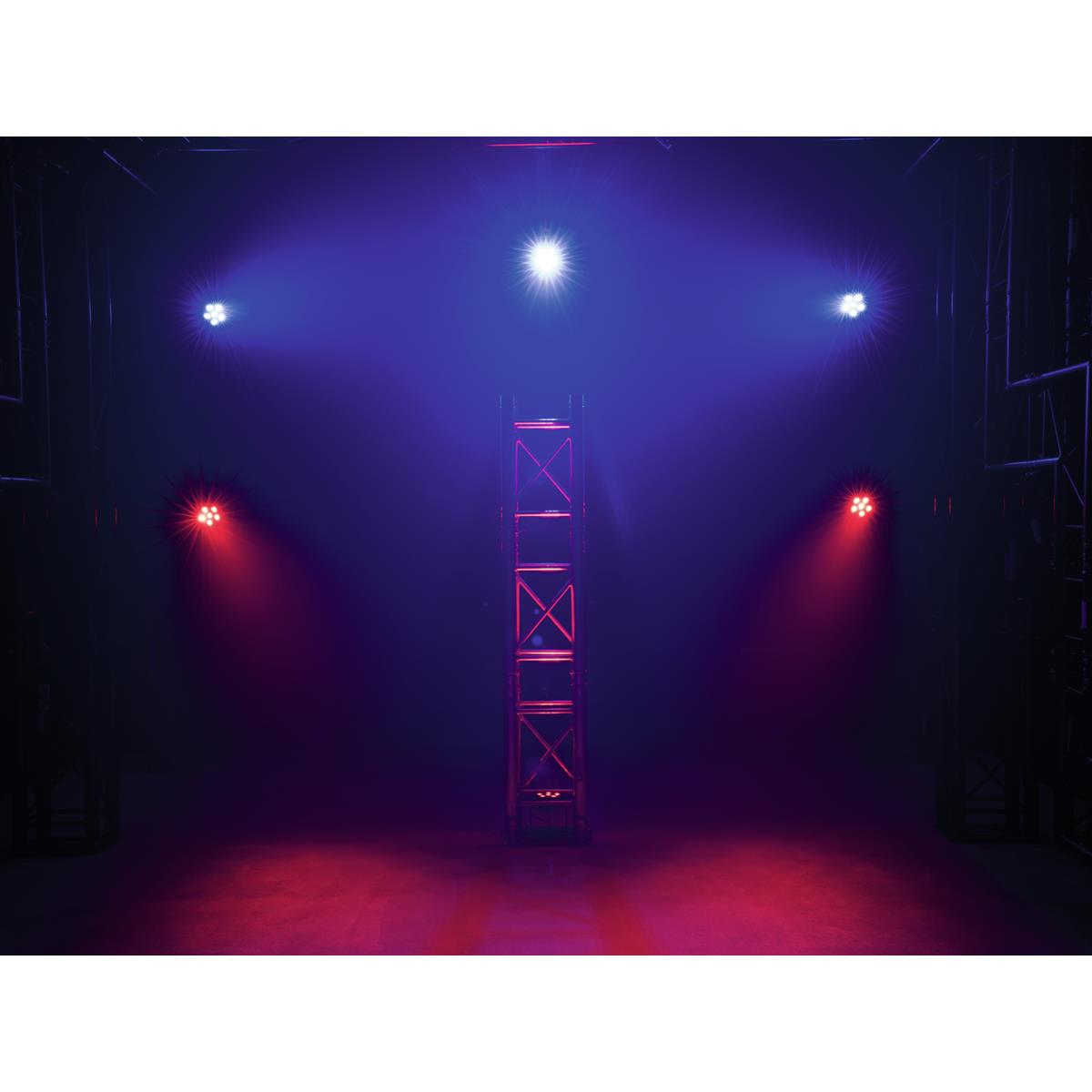 USB Party Spot - 6 RGB LED - Musiksteuerung + Automatik - Fernbedienung