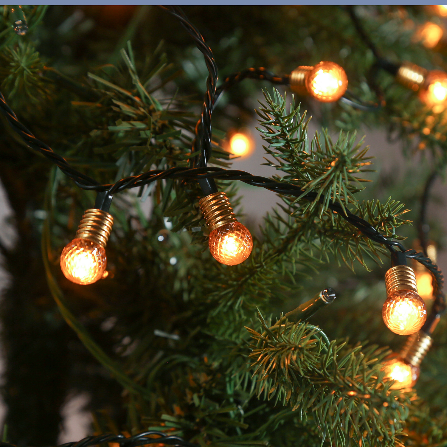 LED Lichterkette VINTAGE - 240 Mini Kugeln in Kristall Optik - 8 Funkt. - Timer - L: 24m