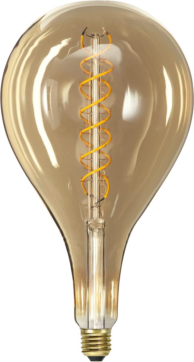 LED DEKO Leuchtmittel VINTAGE SPIRAL AMBER 165mm - E27 - 6W - WW 2000K - 250lm - dimmbar