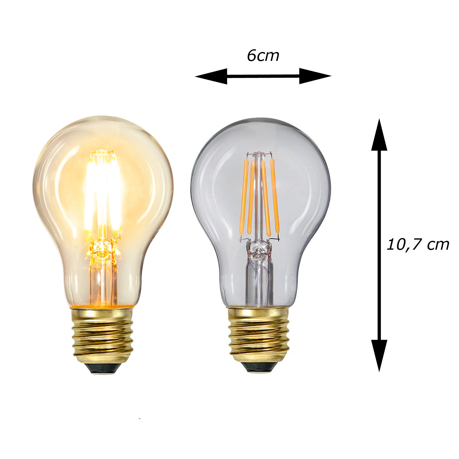 Illu-/Partylichterkette BLACKY 10m - Außenlichterkette schwarz - 10x E27 EDISON LED Filamentlampen