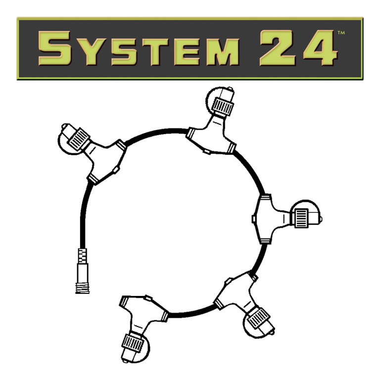 System 24 | Verteiler | koppelbar | exkl.  Trafo | 3-fach