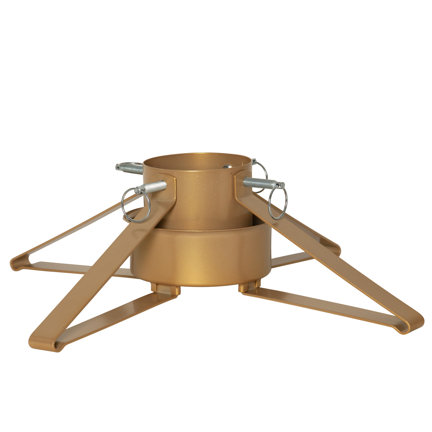Christbaumständer FYNN - Stammdurchmesser 3,5-8,5cm - Höhe bis 2,6m -  Wassertank 0,9 - gold