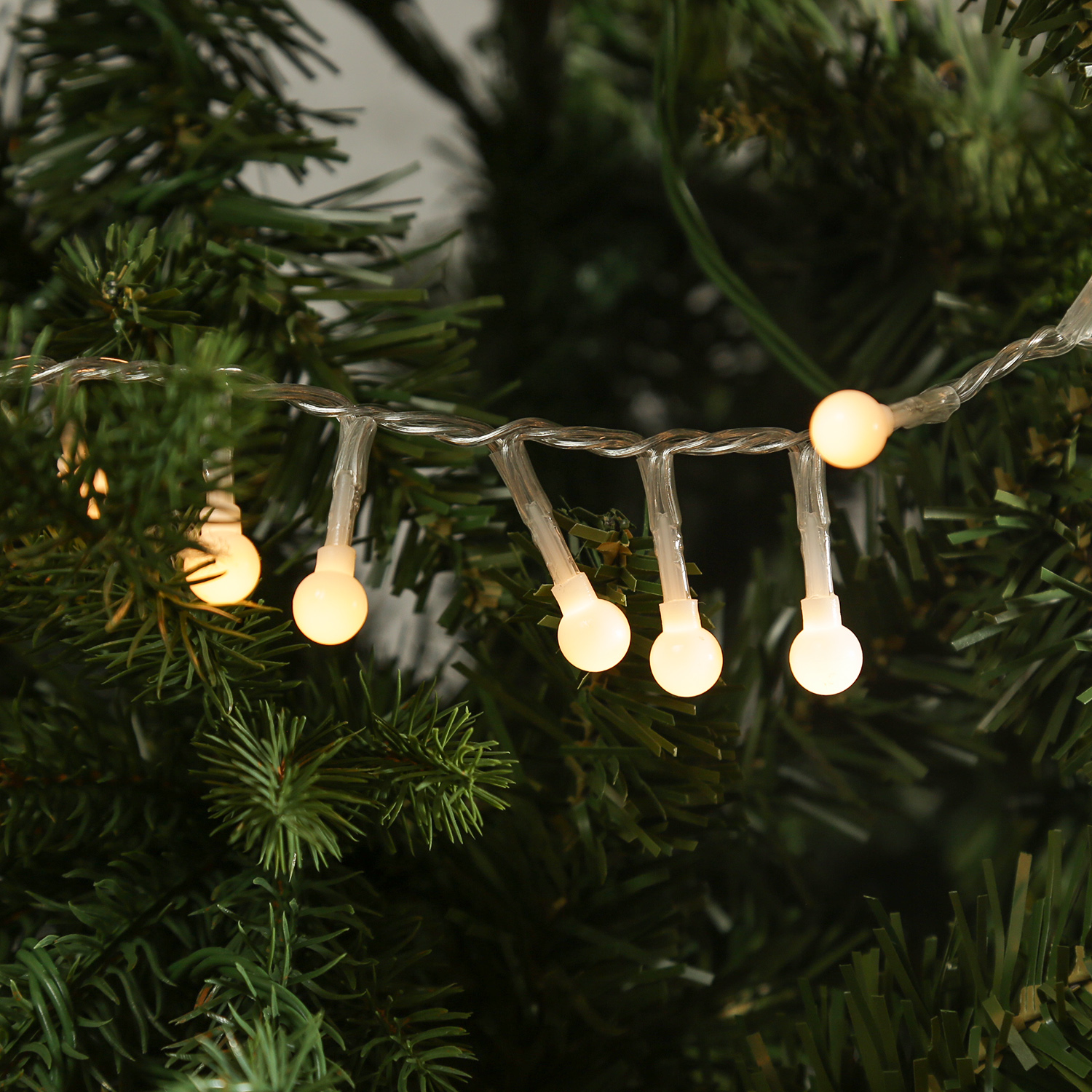 LED Lichterkette BERRY TWINKLE - 500 weiße Mini Kugeln - 8 Funktionen - Timer - L: 11m
