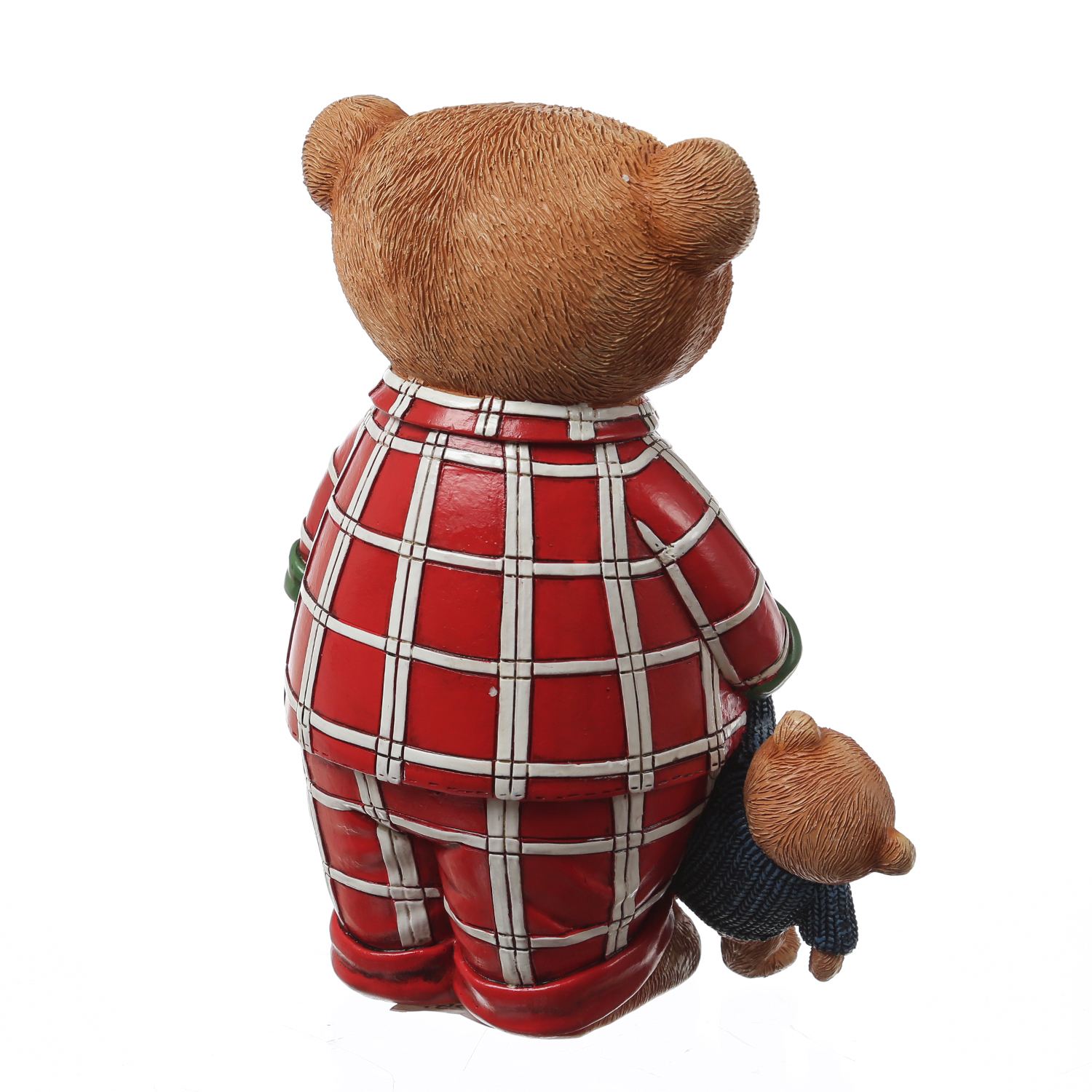 LED Bär - Teddybär im Schlafanzug - Dekofigur aus Polyresin - H: 24cm - Batterie - Timer