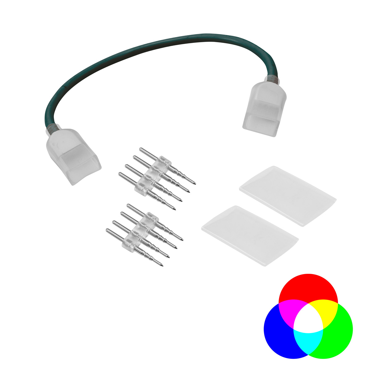 LED NEON FLEX 230V Slim RGB  - flexibler Verbinder - Für Ecken und Durchführungen