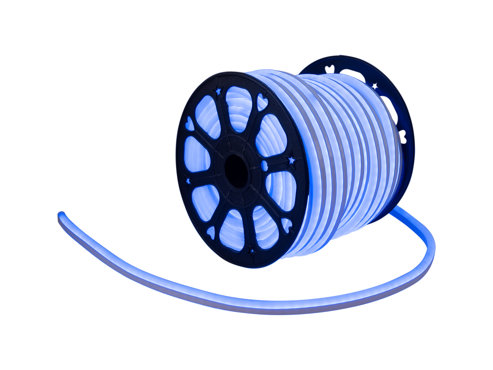 LED Lichtschlauch NEON FLEX 230V Slim - BLAU - 50 Meter Rolle