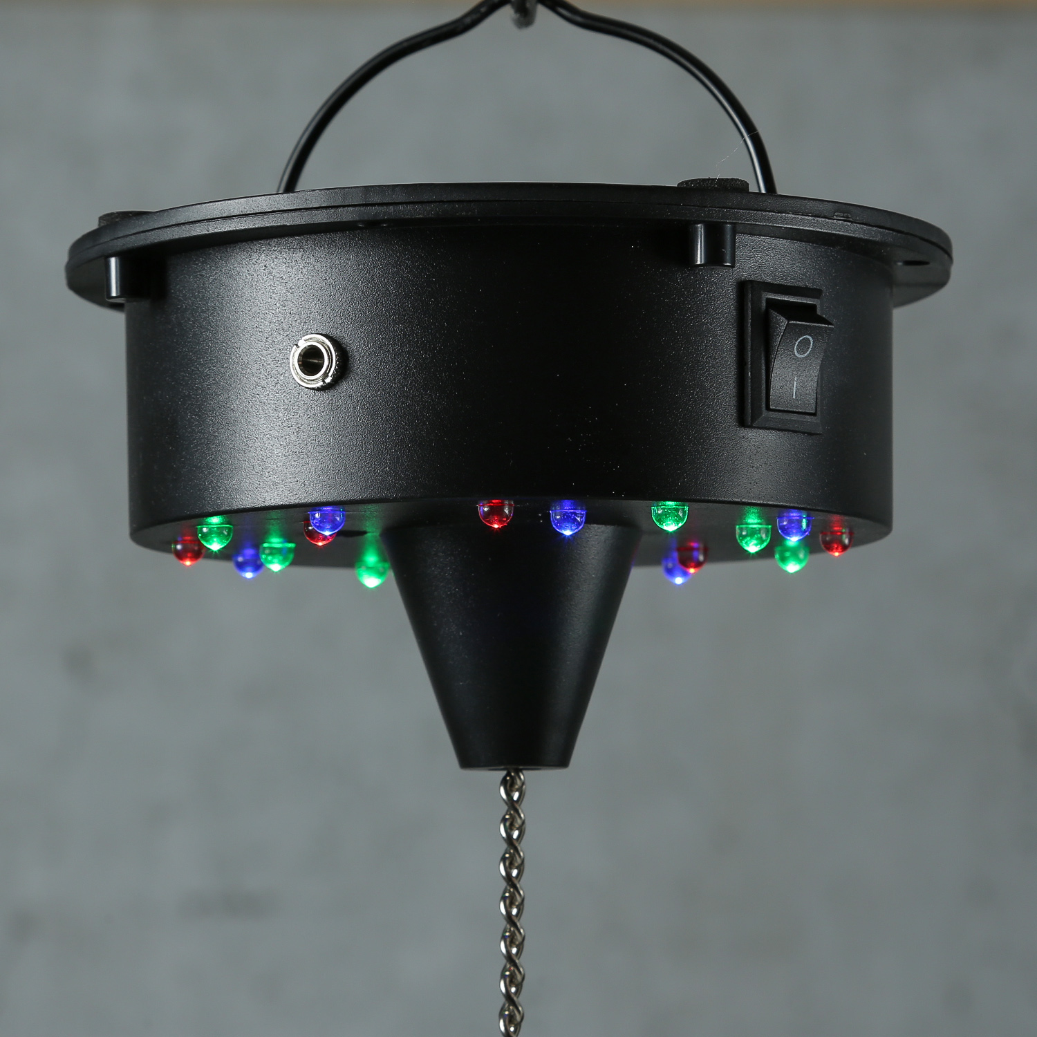 Spiegelkugel Motor mit LED Farbwechsler bis 20cm Kugeln - MBM-203RGBW - Batteriebetrieb