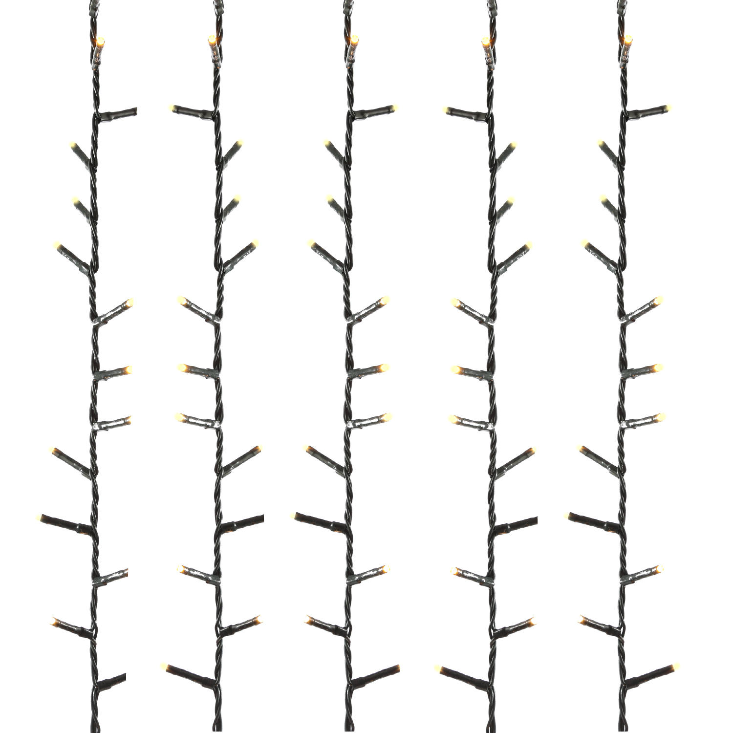LED Lichterkette - Weihnachtslichterkette - 3000 bernstein LED - L: 60m - Dimmer - Timer - für Außen