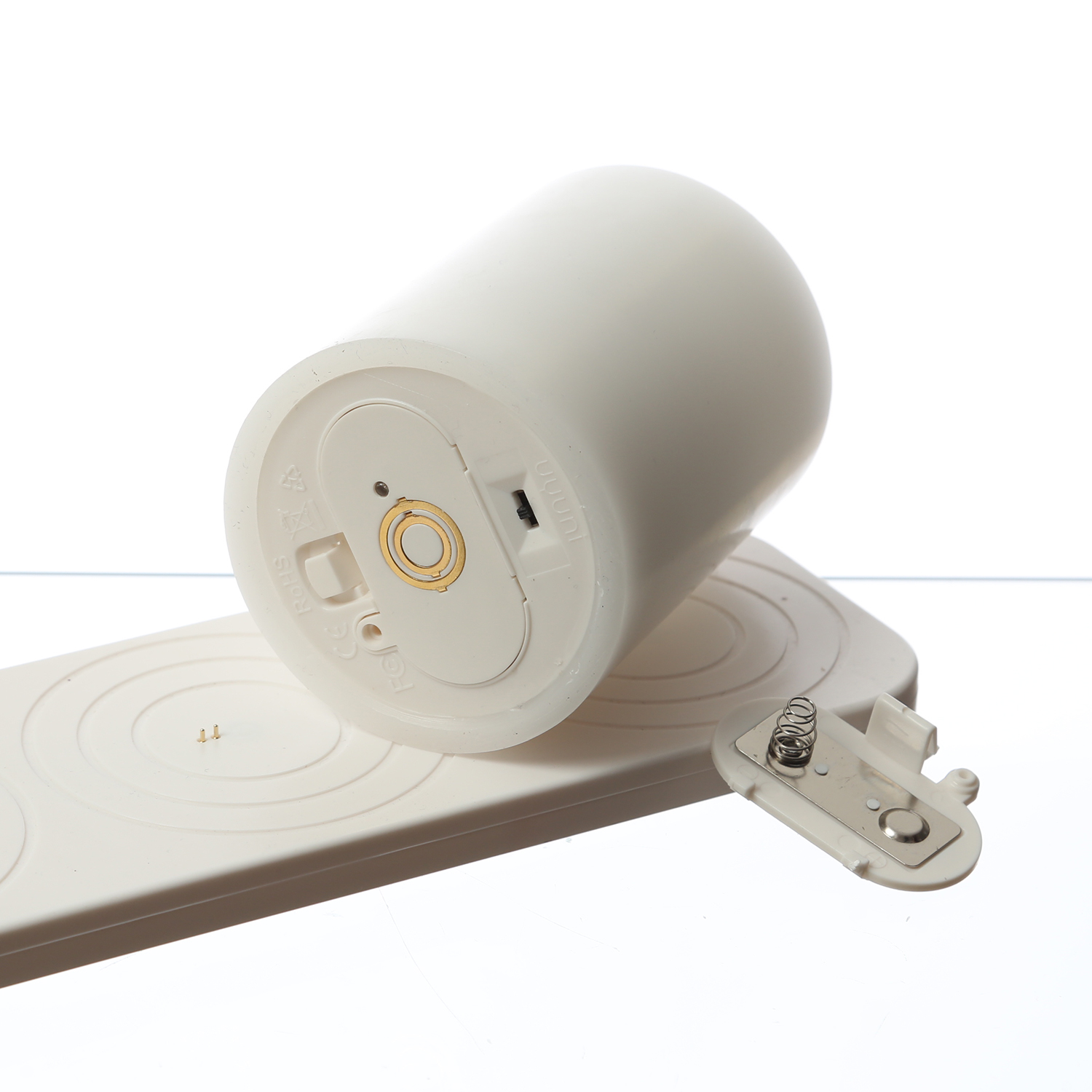 Uyuni Wiederaufladbarer Akku für Echtwachs Stumpenkerzen Marke Piffany - Ersatz für C Batterien