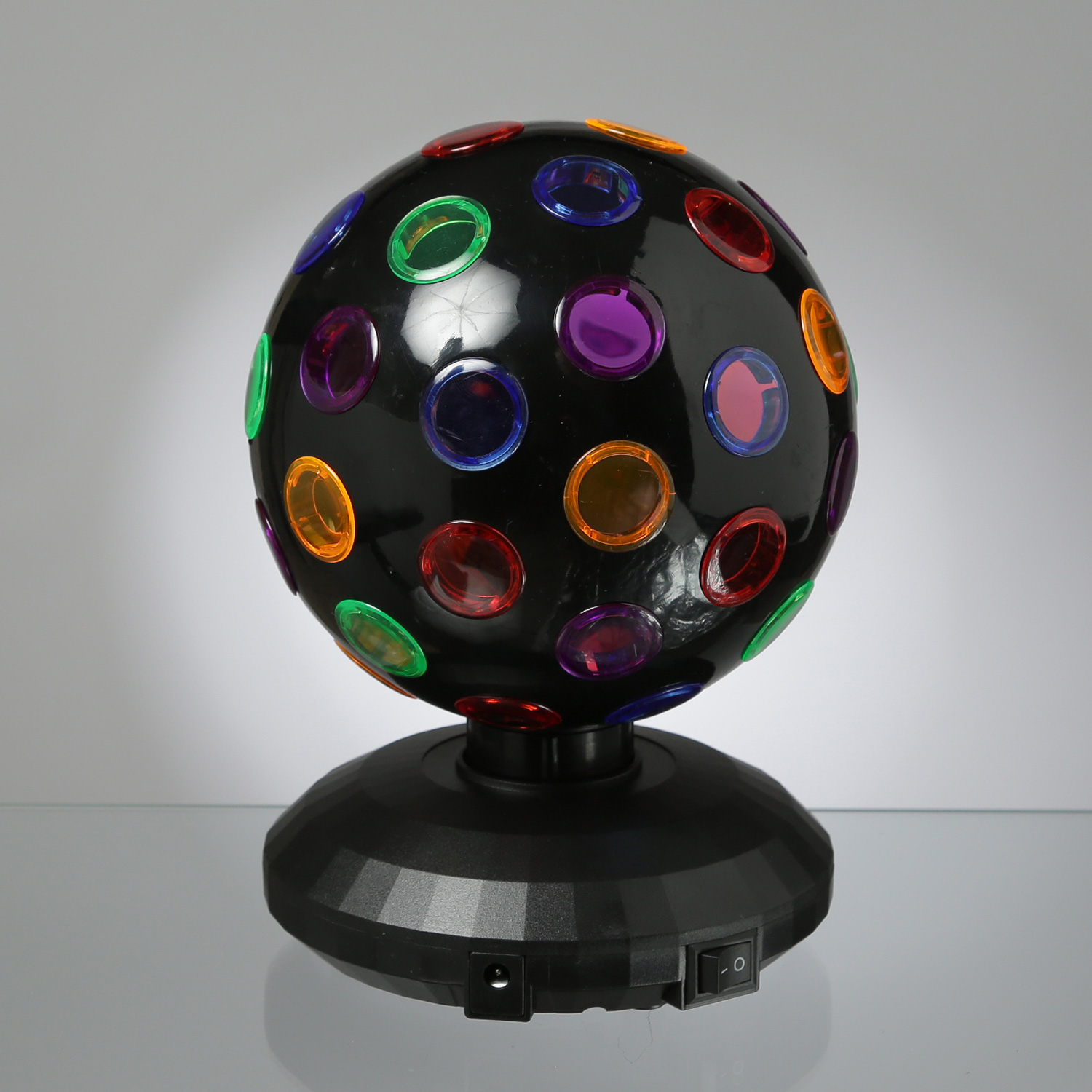 Disco Ball Lichteffekt - Partyeffekt - drehendes Discolicht - H 21cm - Batteriebetrieb/USB Kabel