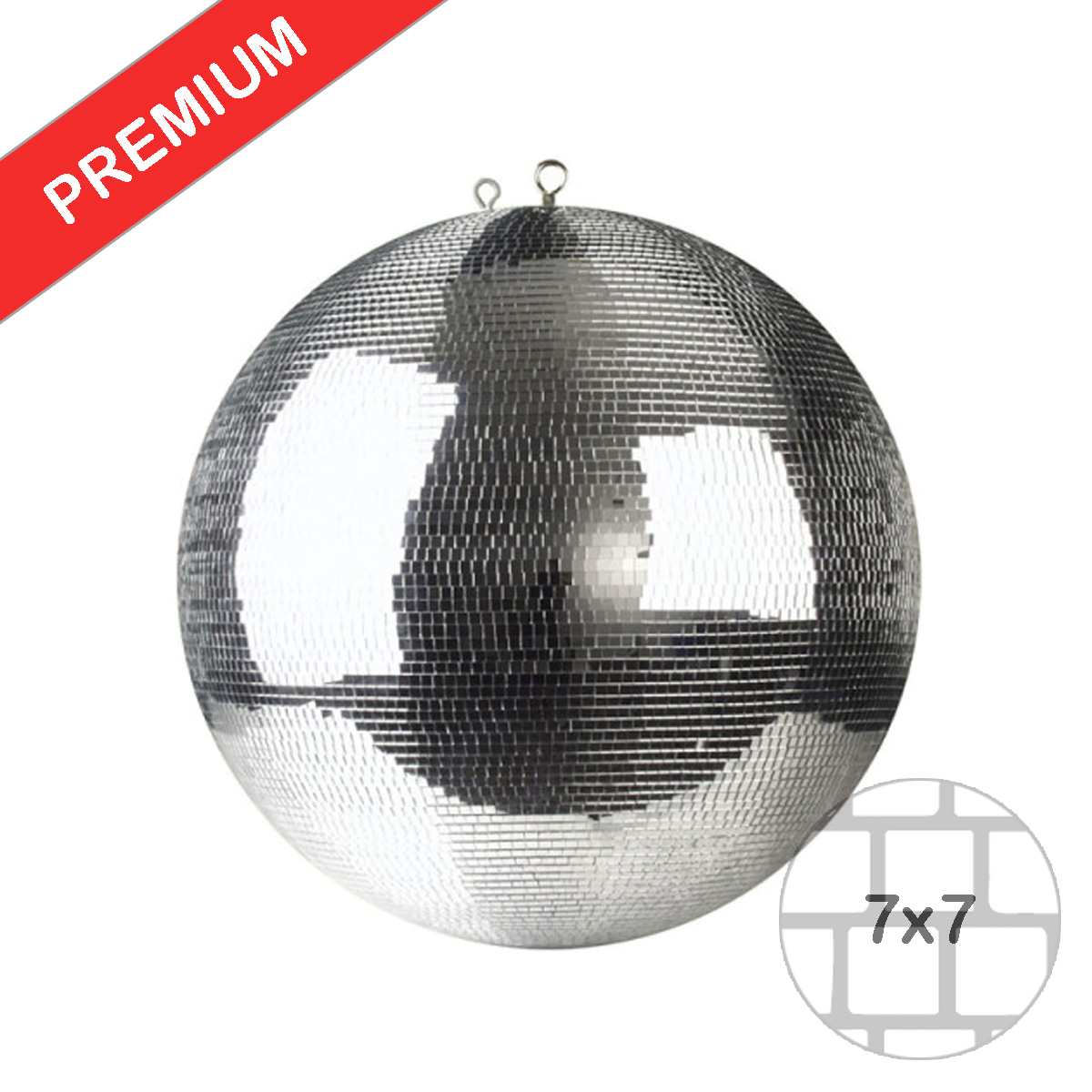 Spiegelkugel 30cm silber- Diskokugel (Discokugel) Party Lichteffekt - Echtglas - mirrorball silver chrome