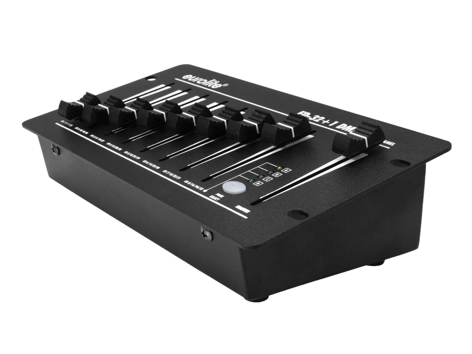 DMX Steuerung - Controller - 32 Kanäle + Master - Batteriebetrieb möglich - 32+1 Fader - inkl. externes Netzteil
