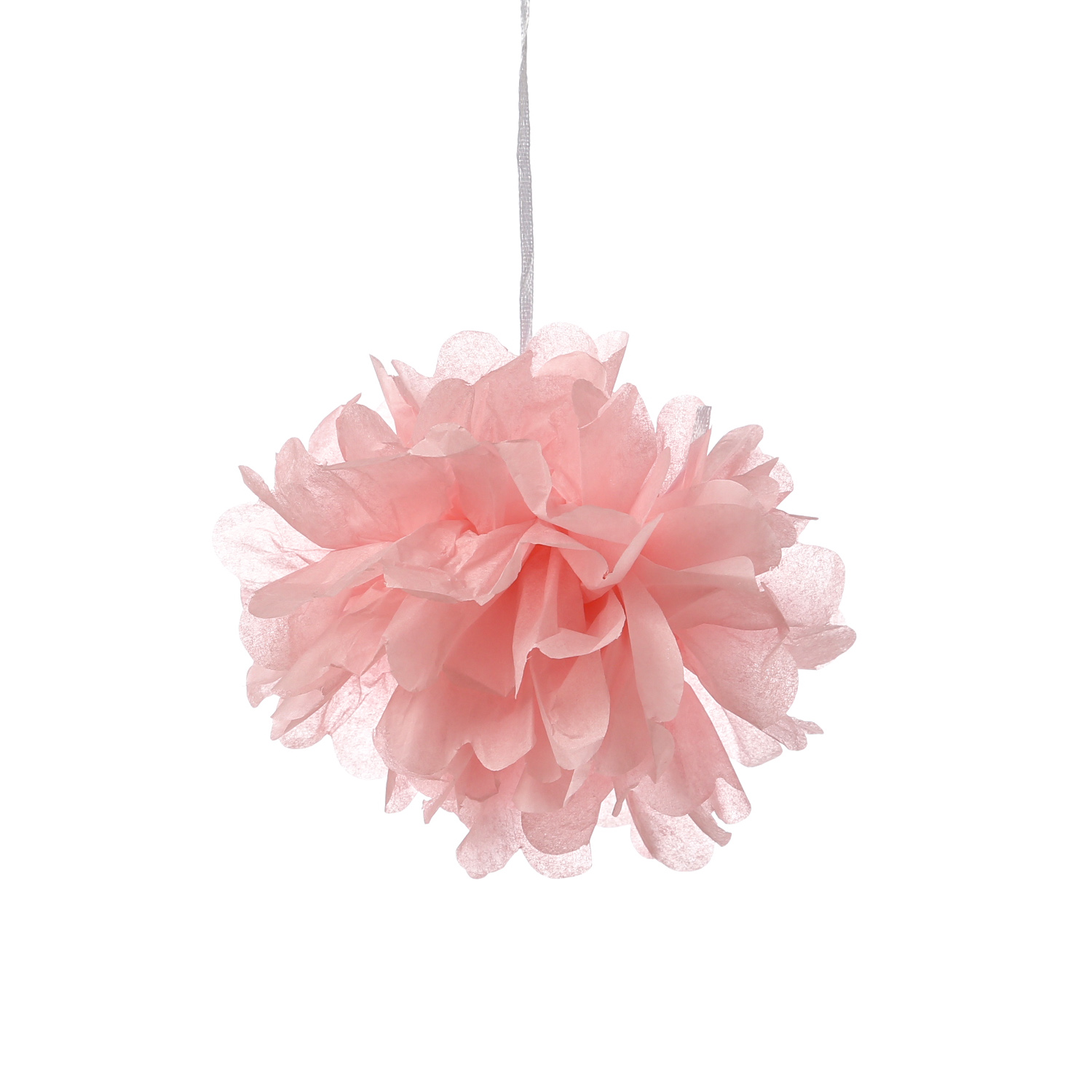 Partyset Papierdekoration 12 Teilig - grau/weiß/rosa Lampion, Pompon
