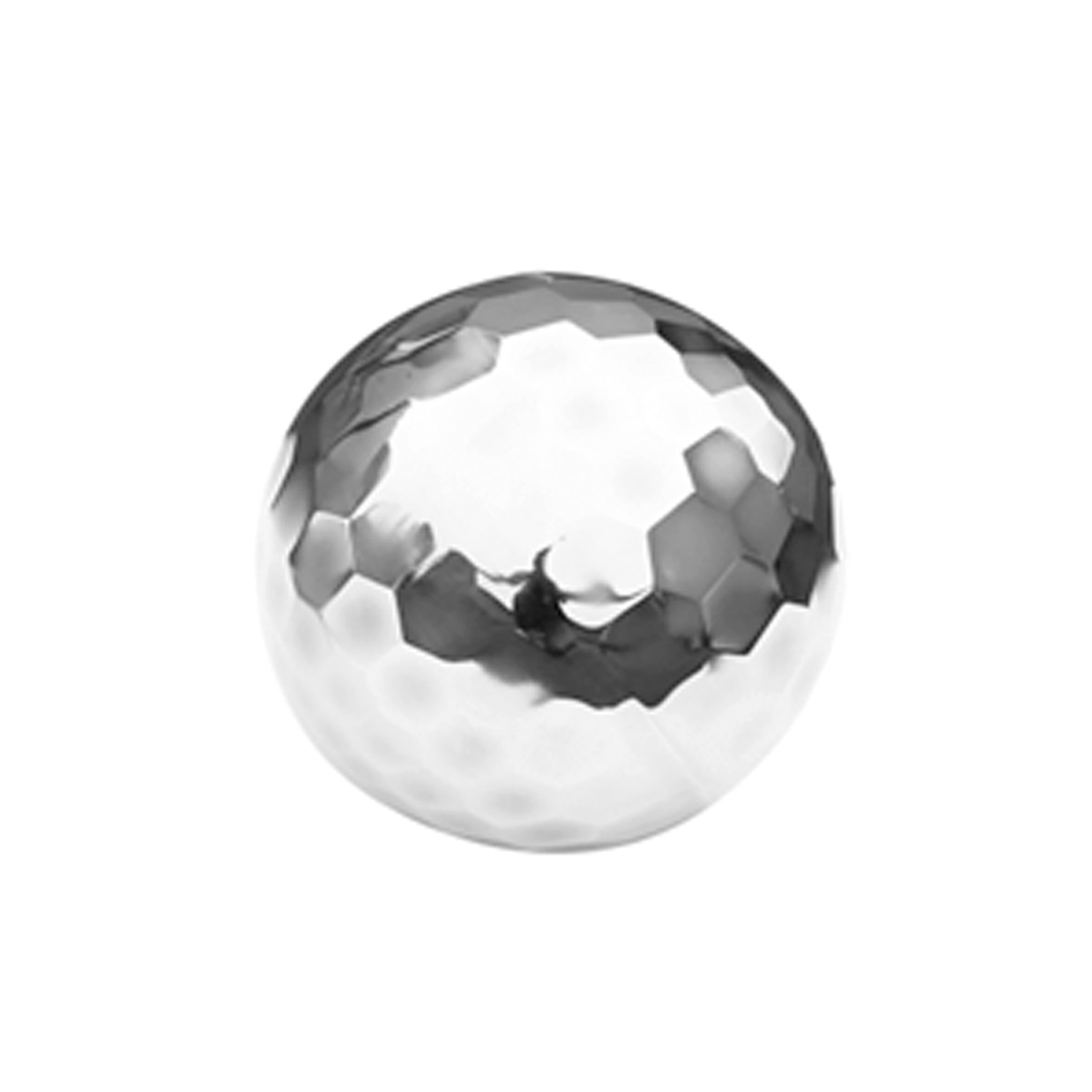 Dekokugel DIAMANT 10cm Edelstahl poliert - auch als Schwimmkugel