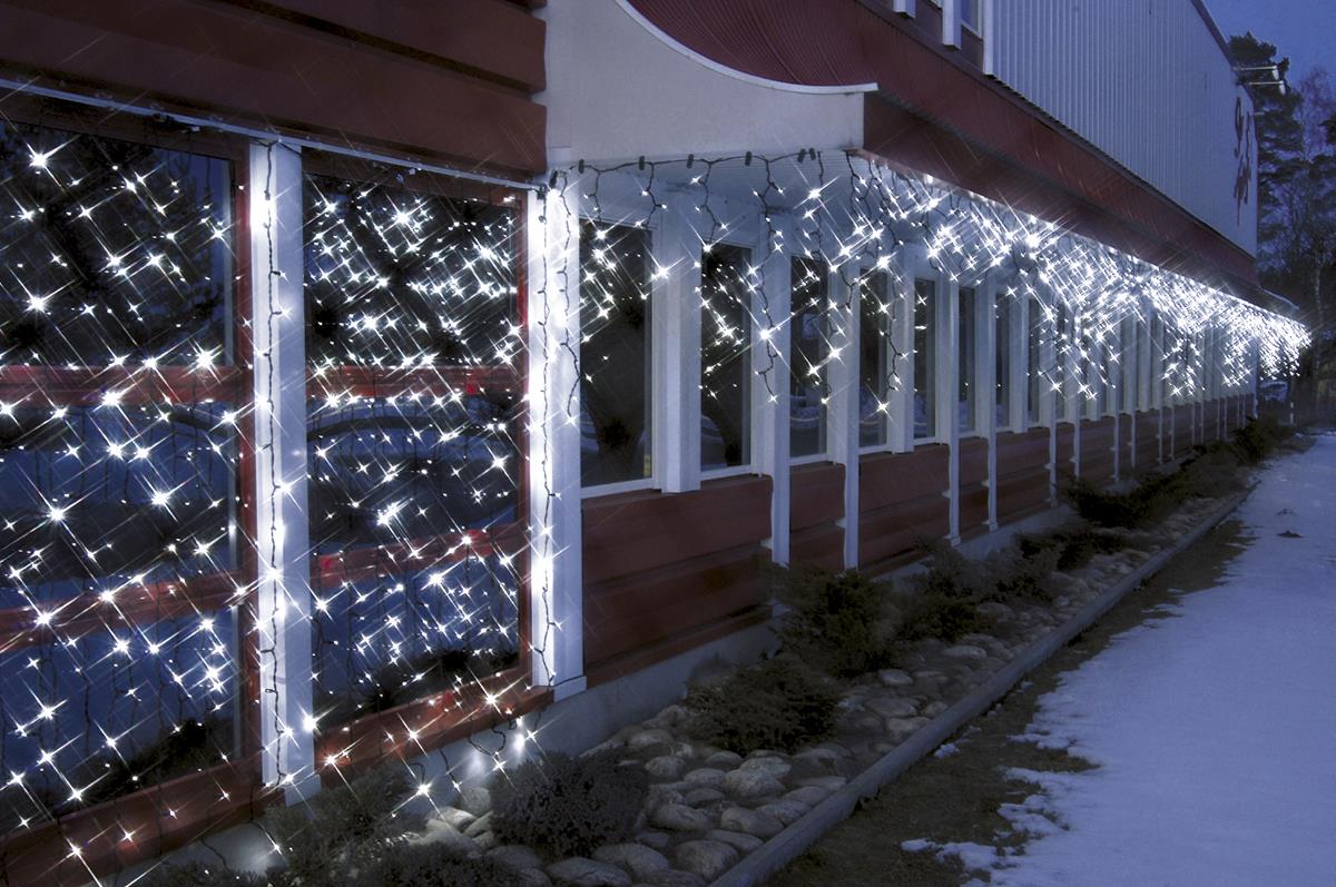 System LED Black | Lichtvorhang | koppelbar | exkl. Trafo |	2.00m x 1.00m | 100x Kaltweiß