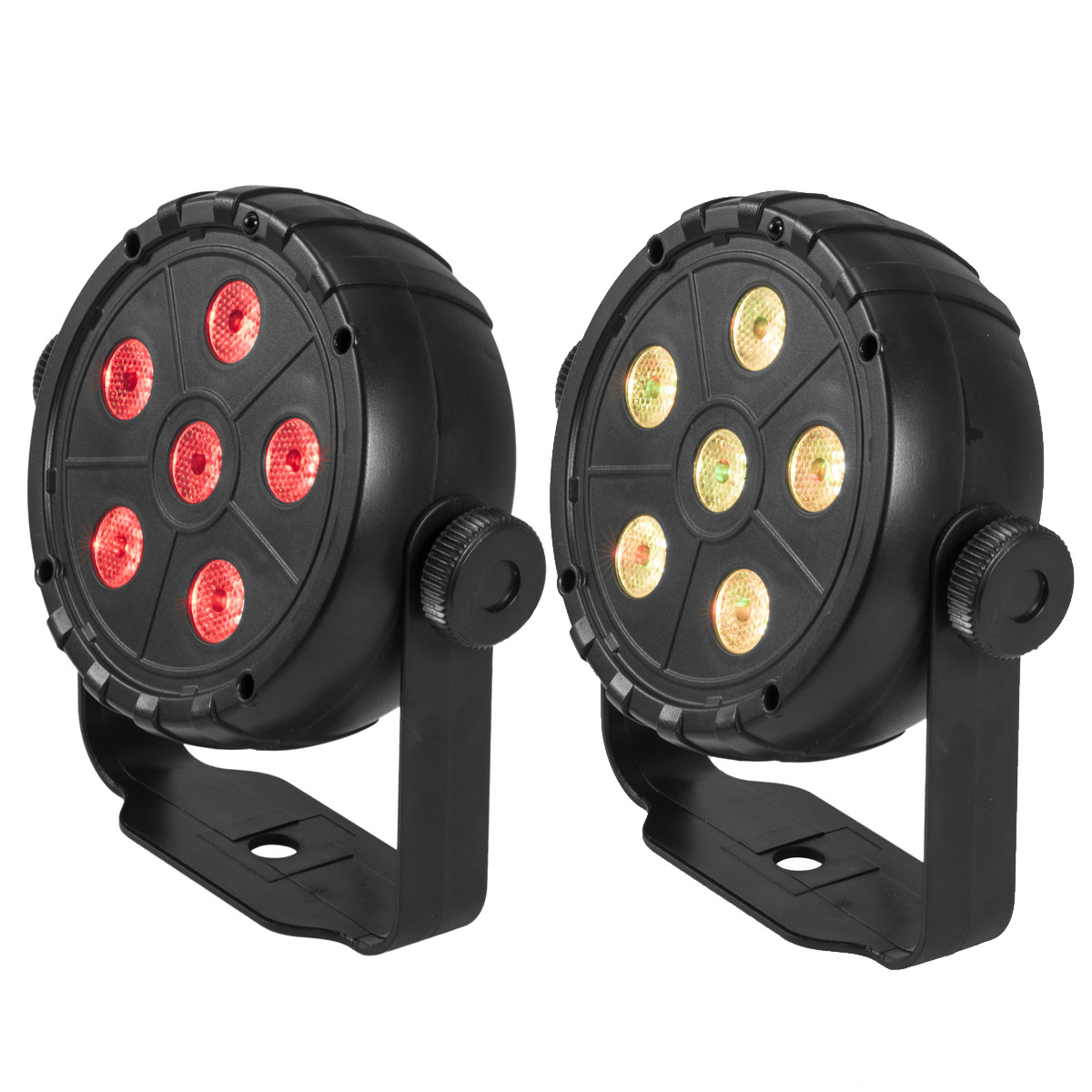 USB Party Spot - 6 RGB LED - Musiksteuerung + Automatik - Fernbedienung