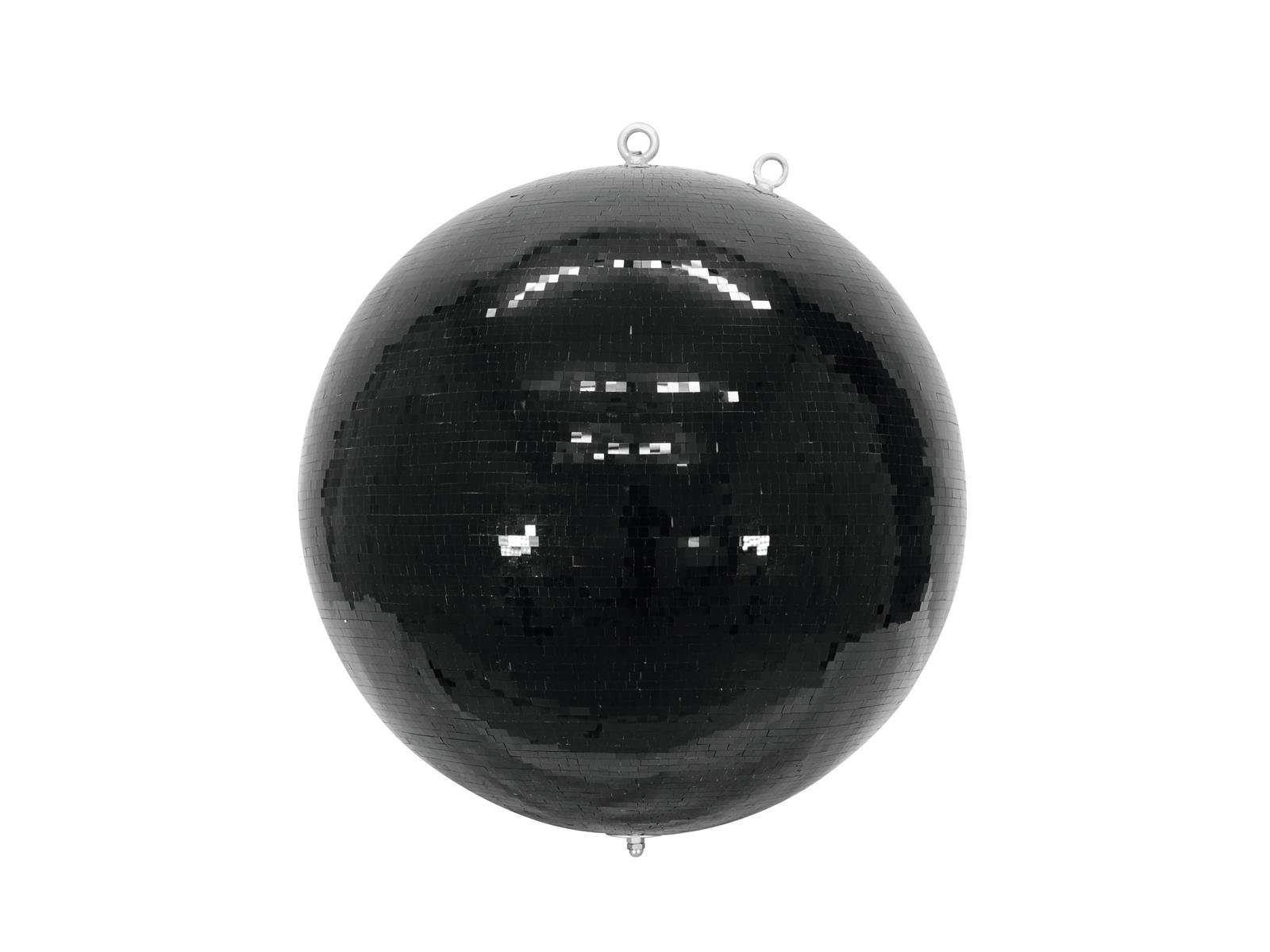 Spiegelkugel 50cm schwarz- Diskokugel (Discokugel) Party Lichteffekt - Echtglas - mirrorball safety black color