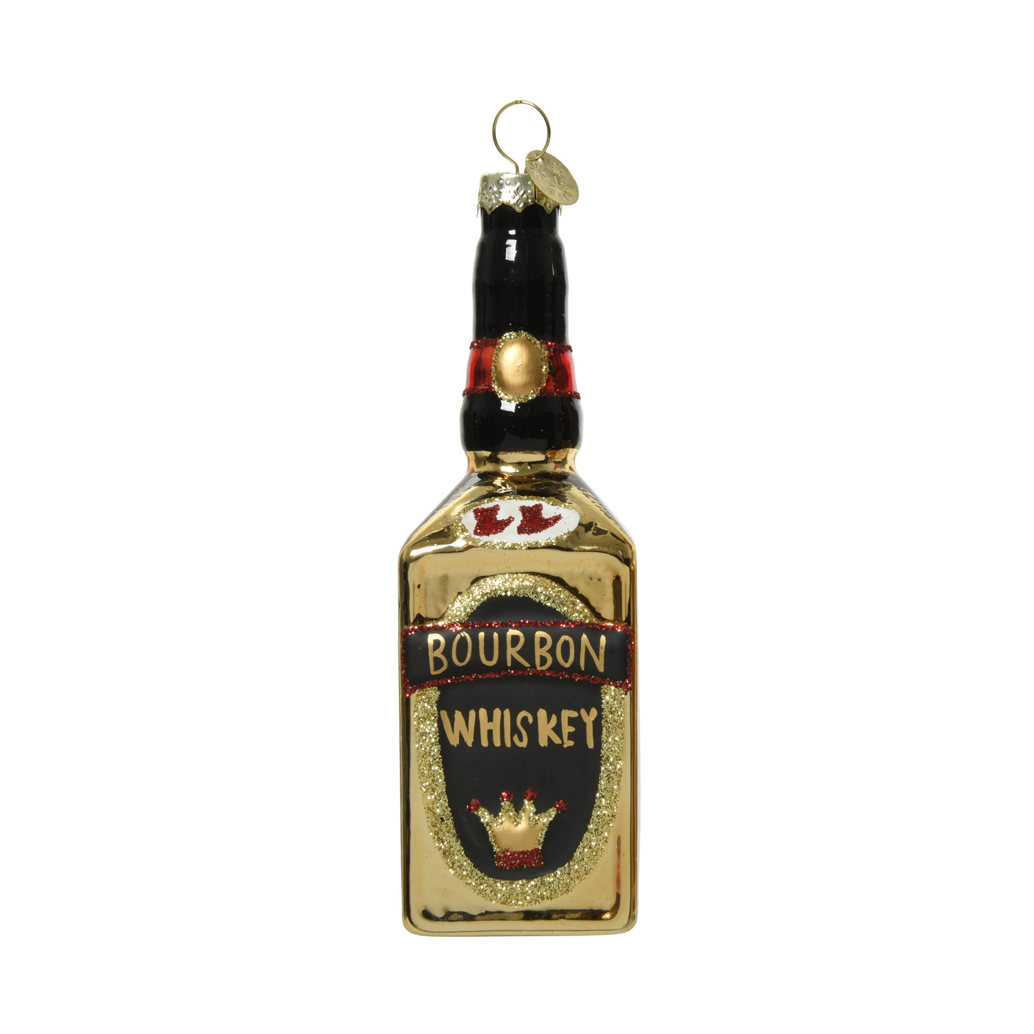 Christbaumschmuck BOURBON WHISKEY - Glas - inkl. Aufhänger - H: 14,2cm