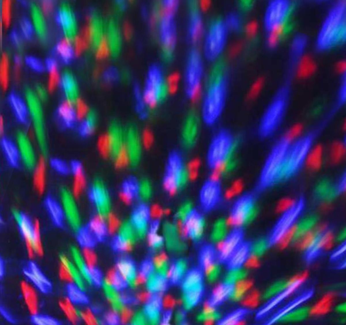 PARTY LAMP - E27 Fassung - einfacher, raumfüllender LED Partyeffekt - RGB Farben