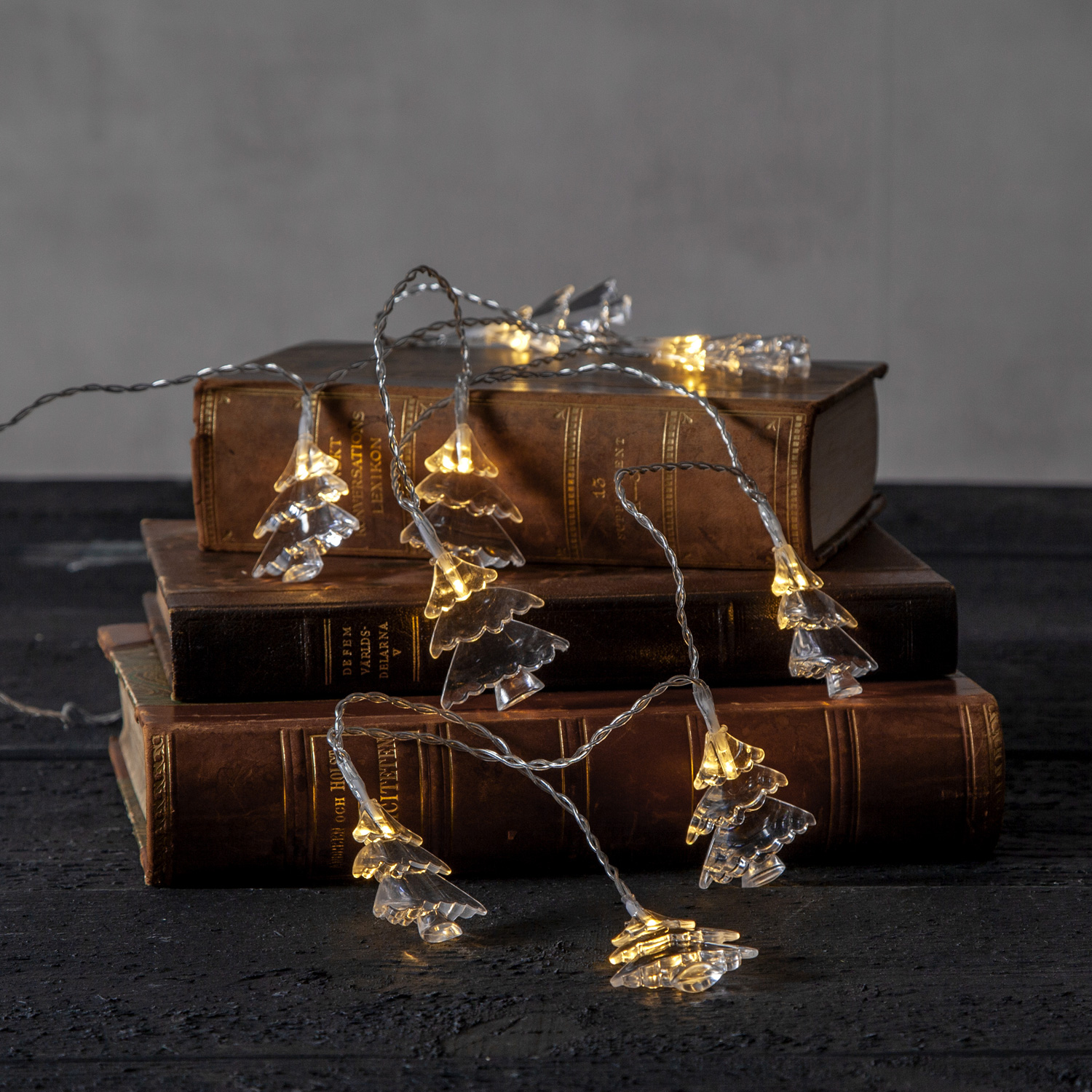 LED Lichterkette IZY Weihnachtsbaum - 10 warmweiße LED - L: 1,35m - Timer - Batterie - Innen