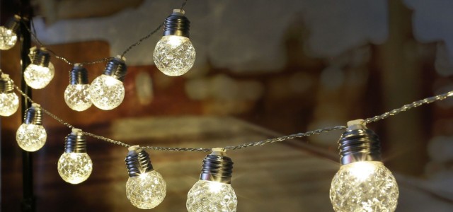 LED Solar Lichterkette Kristall