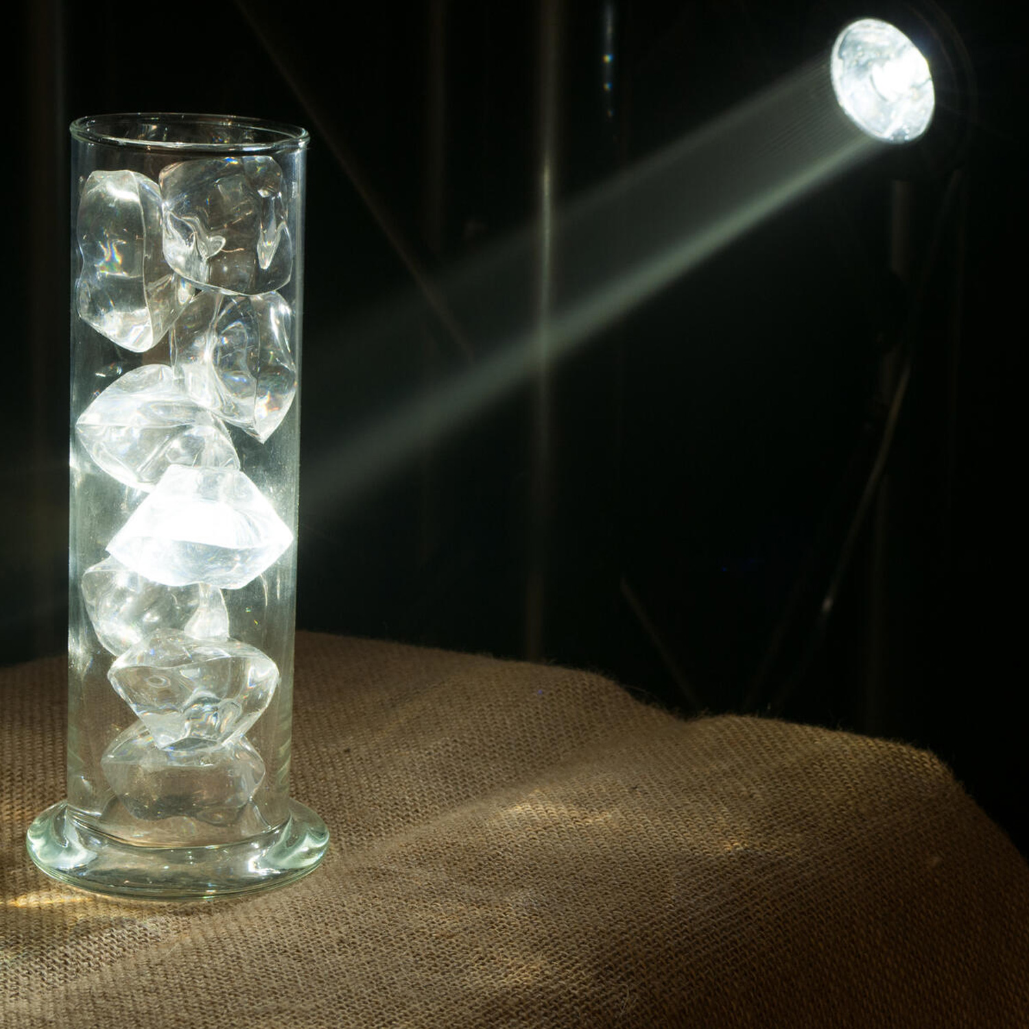 Spiegelkugel Komplettset 30cm mit Motor, 5W LED Pinspot (RGBW) und Montagematerial PREMIUM