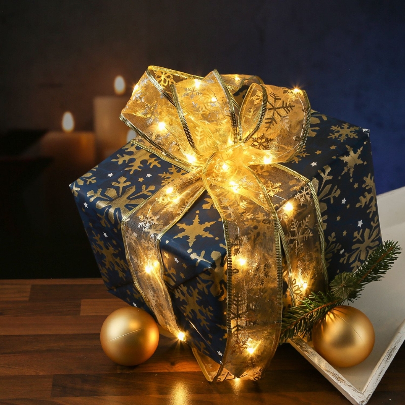Geschenkband Lichterkette