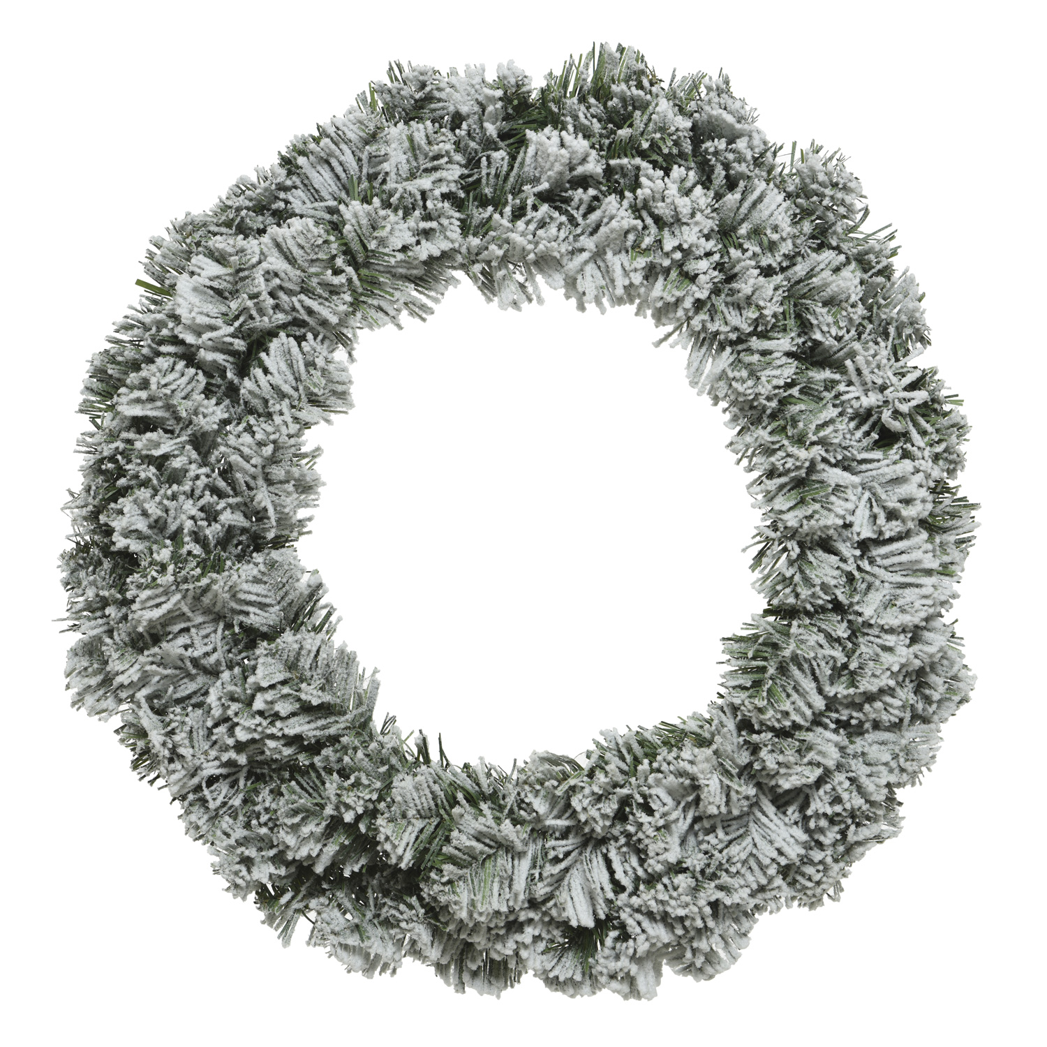 Tannenkranz - Kunststoff - Schneeoptik - D: 52cm - Innen - grün, weiß