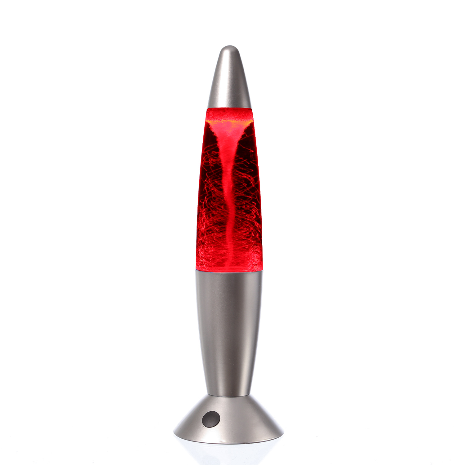 ROCKET LAMP - Lavampe - TORNADO RGB - Touchsensor - H: 36cm - silber - Wirbelnde Schneeflocken