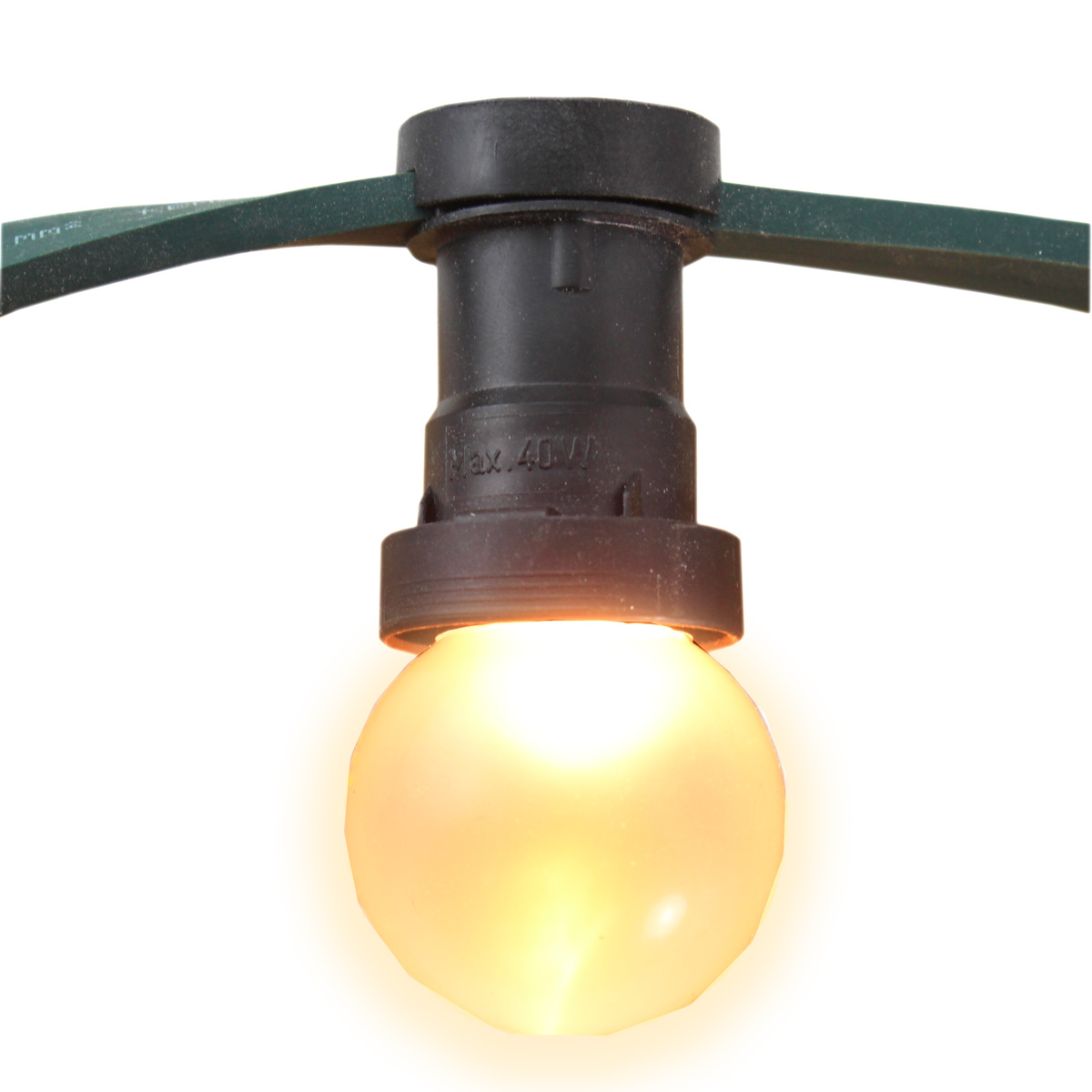 Illu-/Partylichterkette 5m | Außenlichterkette | Made in Germany | 10 x ultra-warmweisse LED Kugeln