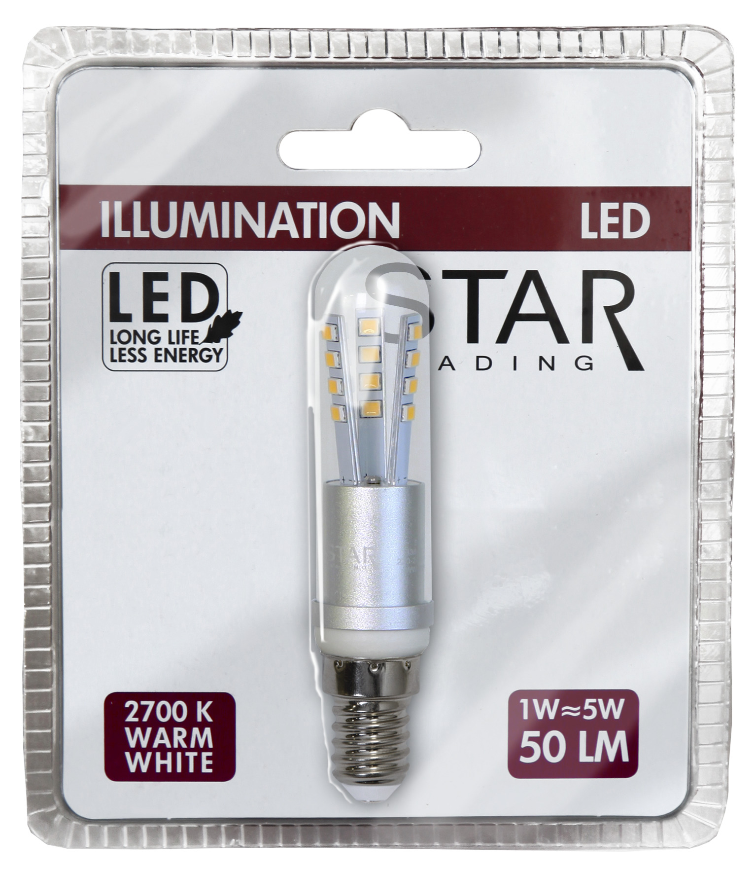 LED CAPlampe CRYSTAL T20 - 3W - E14 - warmweiss 2700K - 220lm - dimmbar