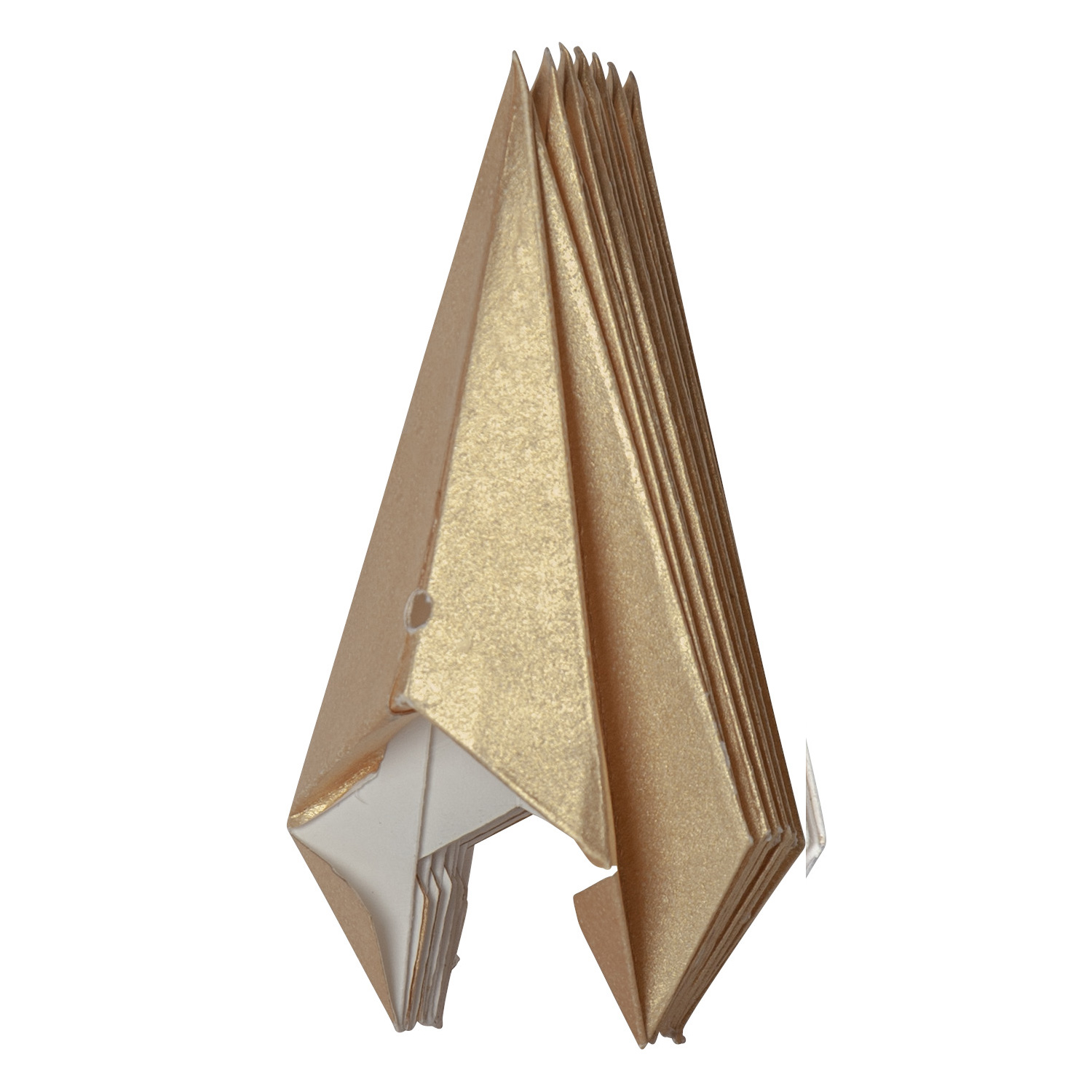 LED Baumspitze Papierstern Isa - 7-zackig - H: 33cm - D: 21cm - gold